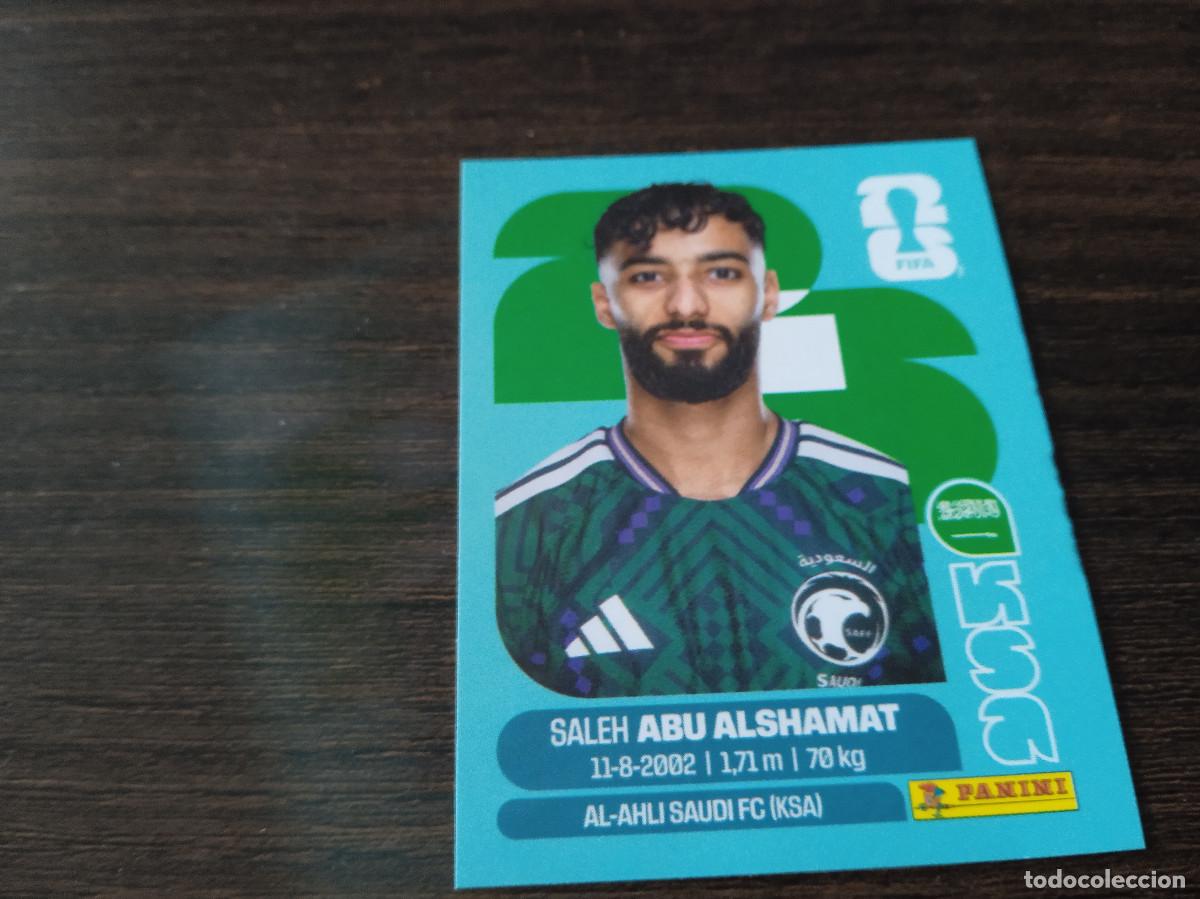 Cromos de F&uacute;tbol: Cromo Mundial Futbol 2026 Panini canada usa Mexico Arabia Saudi Saleh Abu Alshamat KSA 14