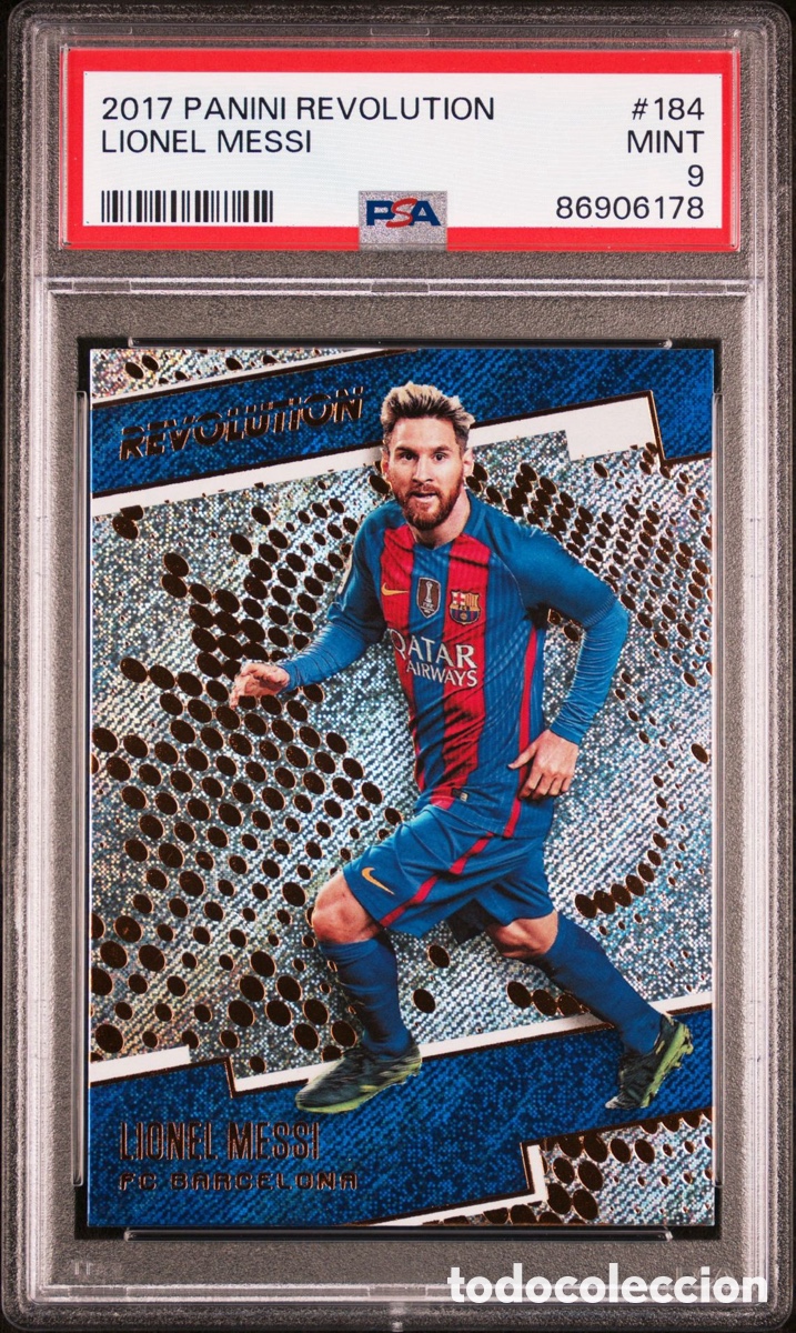 Cromos de F&uacute;tbol: MESSI (FC Barcelona) PSA 9 - 2017 PANINI REVOLUTION SOCCER Num. 184