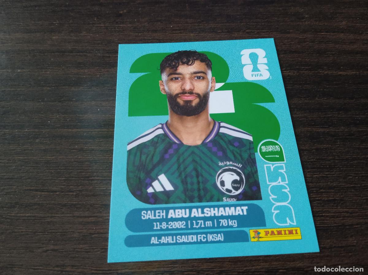 Cromos de F&uacute;tbol: Cromo Mundial Futbol 2026 Panini canada usa Mexico Arabia Saudi Saleh Abu Alshamat KSA 14