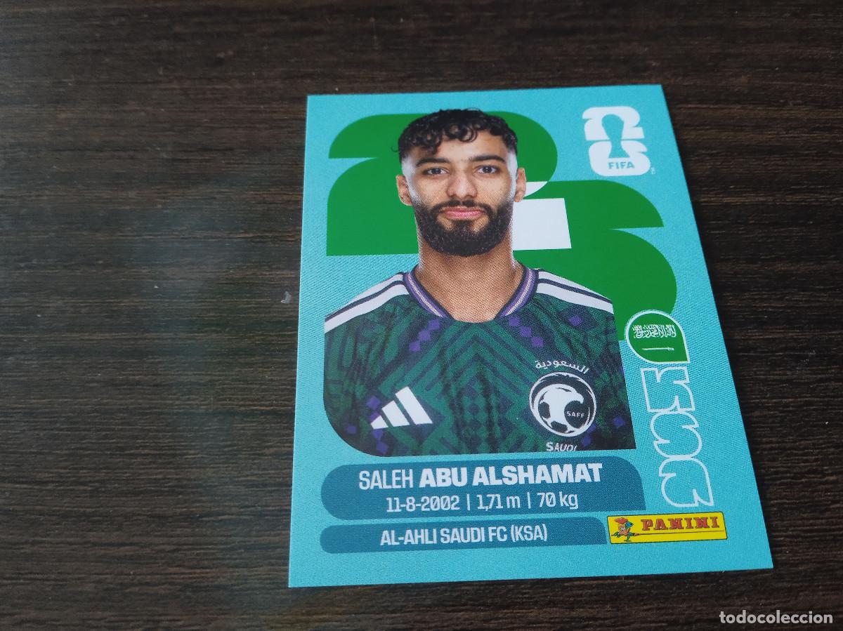 Cromos de F&uacute;tbol: Cromo Mundial Futbol 2026 Panini canada usa Mexico Arabia Saudi Saleh Abu Alshamat KSA 14