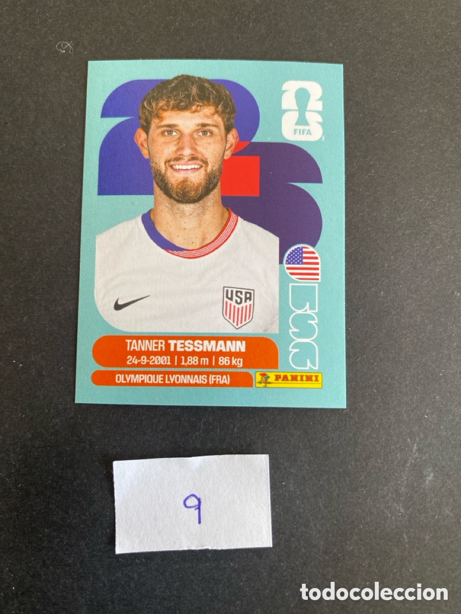 Cromos de F&uacute;tbol: Cromo USA Mundial 26 N* 9 nuevo