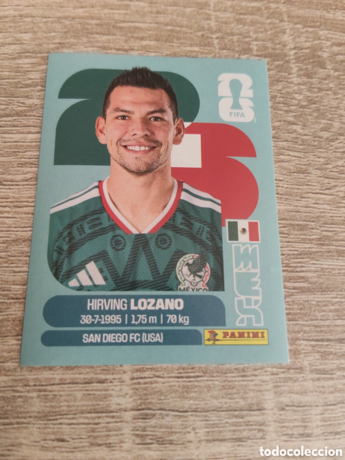 Cromos de F&uacute;tbol: Panini mundial 2026 MEX 15 Hirving Lozano M&eacute;xico