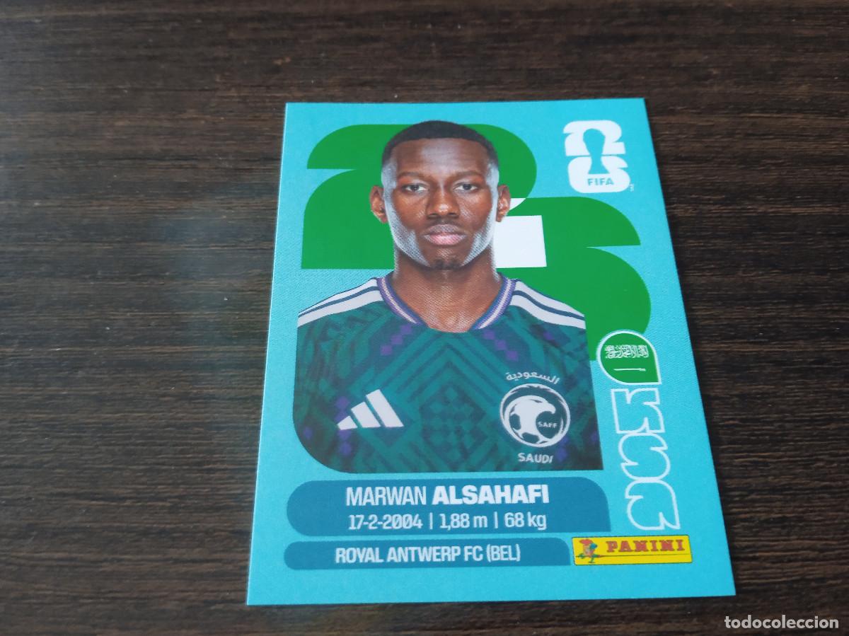 Cromos de F&uacute;tbol: Cromo Mundial Futbol 2026 Panini canada usa Mexico Arabia Saudi Marwan Alshafi KSA 15