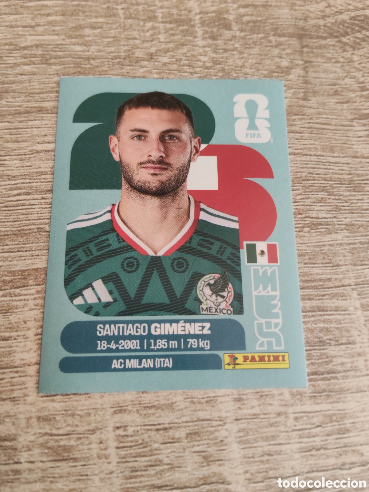 Cromos de F&uacute;tbol: Panini mundial 2026 MEX 16 Santiago Gim&eacute;nez M&eacute;xico