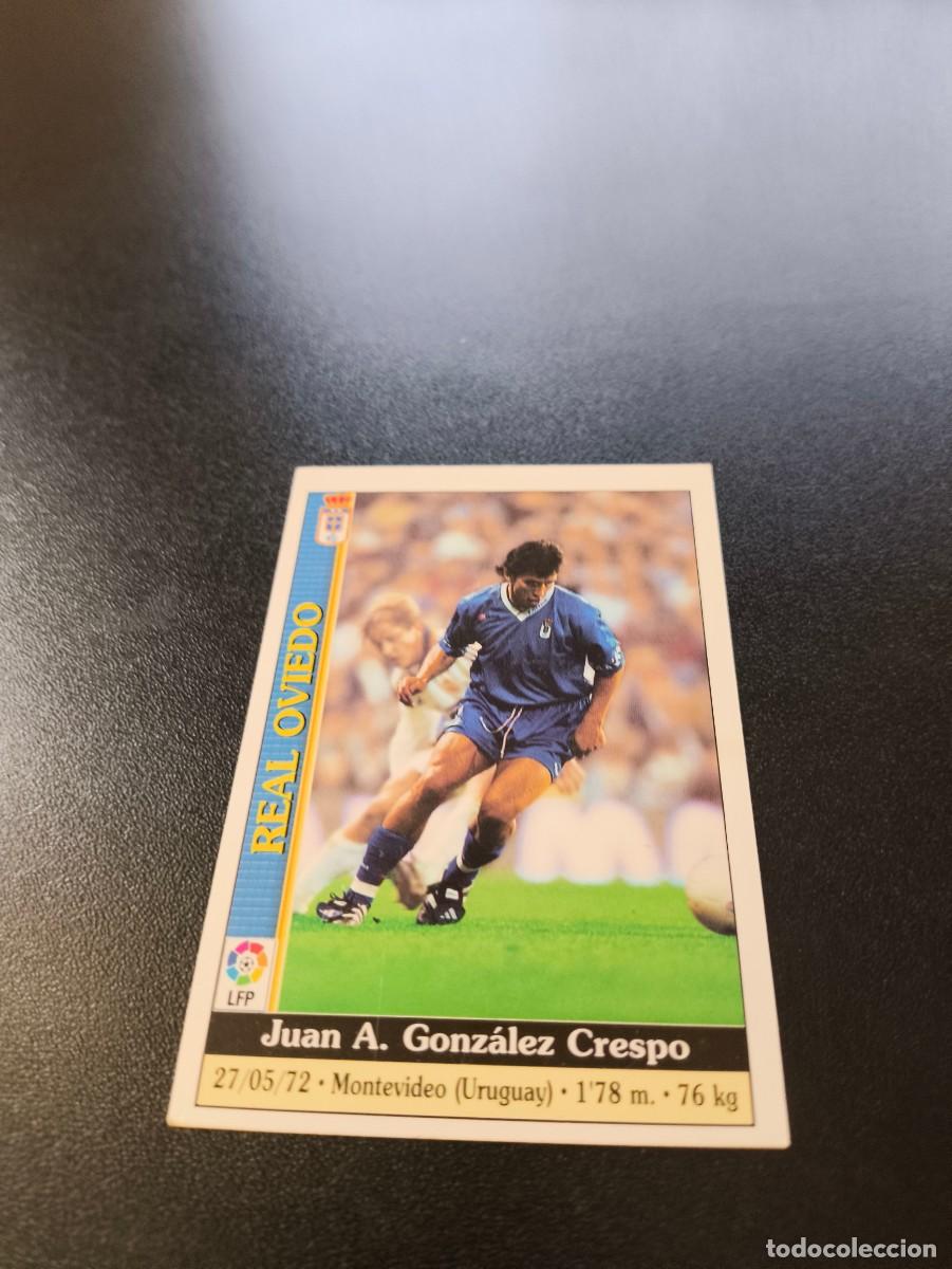 Cromos de F&uacute;tbol: 575 Juan Gonzalez OVIEDO ERROR ULTIMA HORA MUNDICROMO FICHAS LIGA 1999 2000 99 00 NO PANINI ESTE