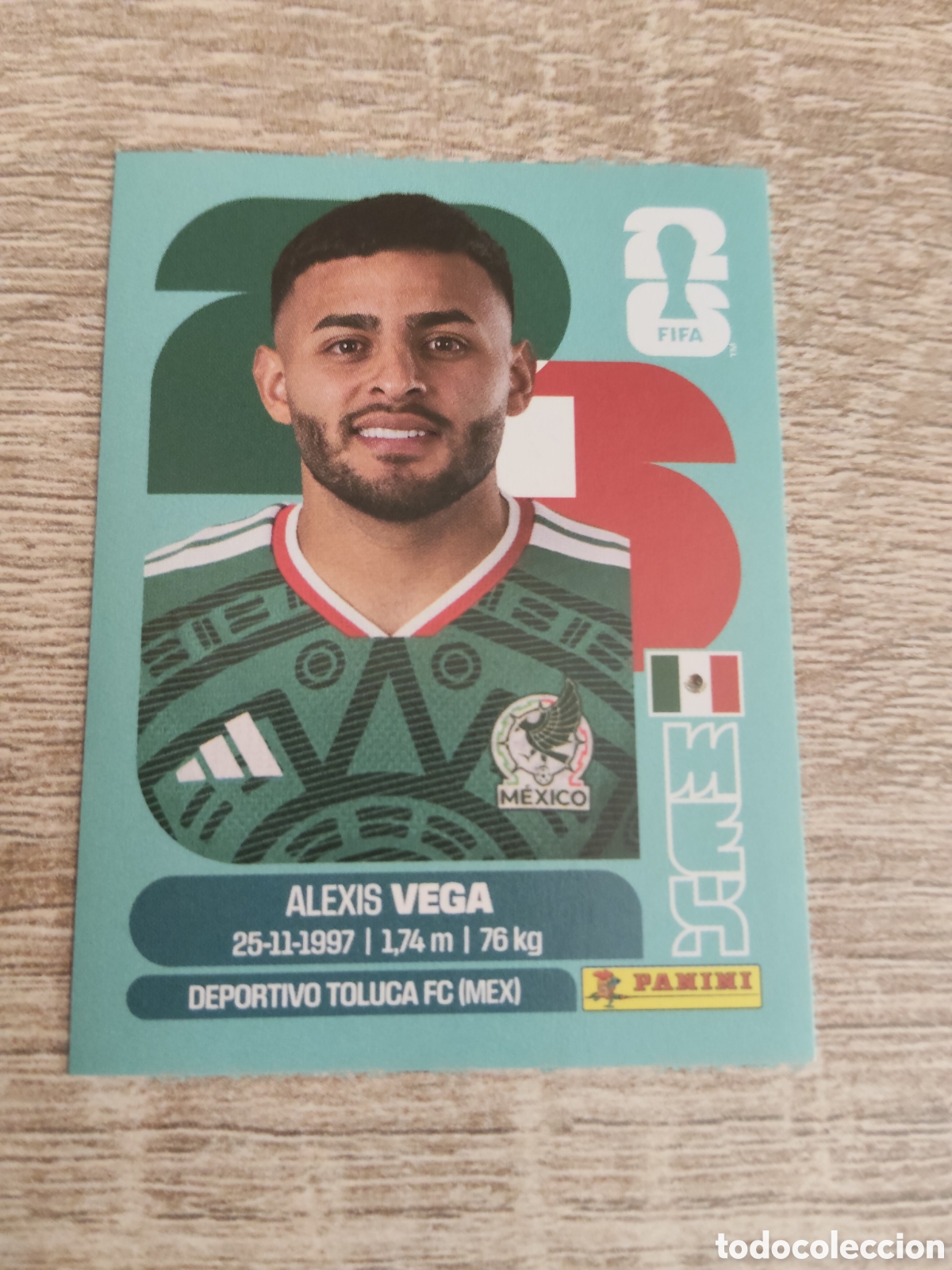 Cromos de F&uacute;tbol: Panini mundial 2026 MEX 18 Alexis Vega M&eacute;xico