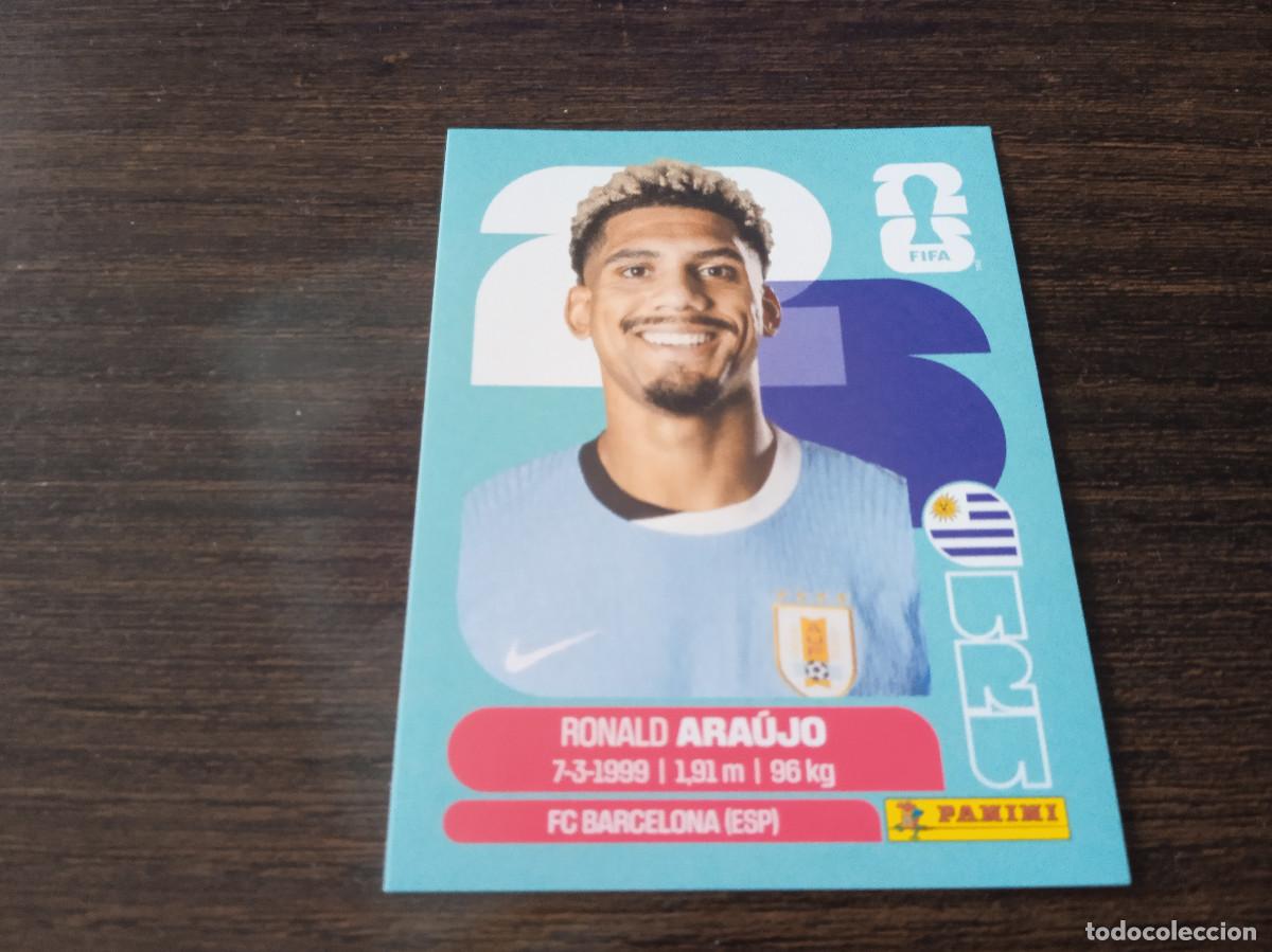 Cromos de F&uacute;tbol: Cromo Mundial Futbol 2026 Panini canada usa Mexico Uruguay Ronald Araujo URU 4