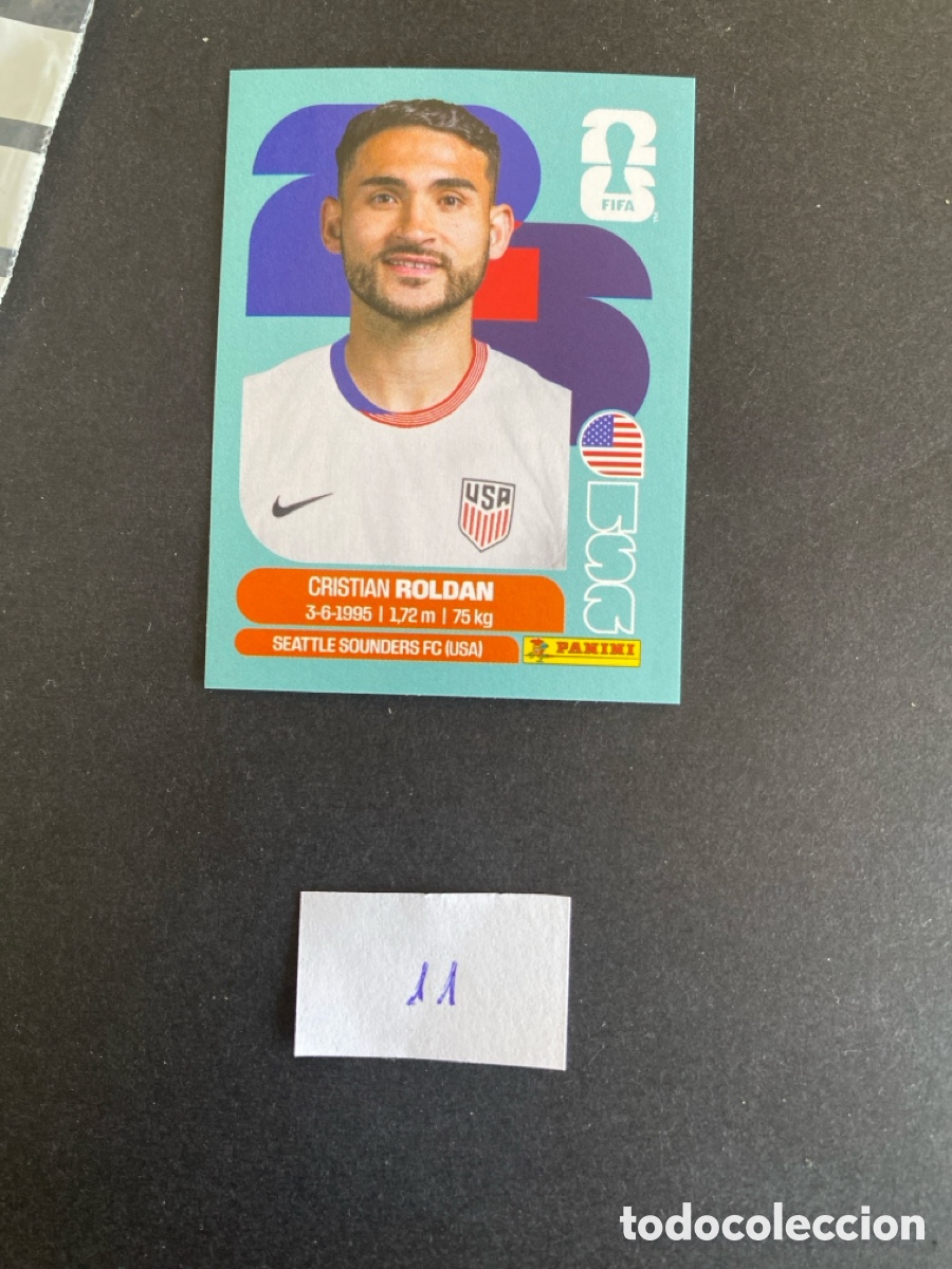 Cromos de F&uacute;tbol: Cromo USA Mundial 26 N* 11 nuevo