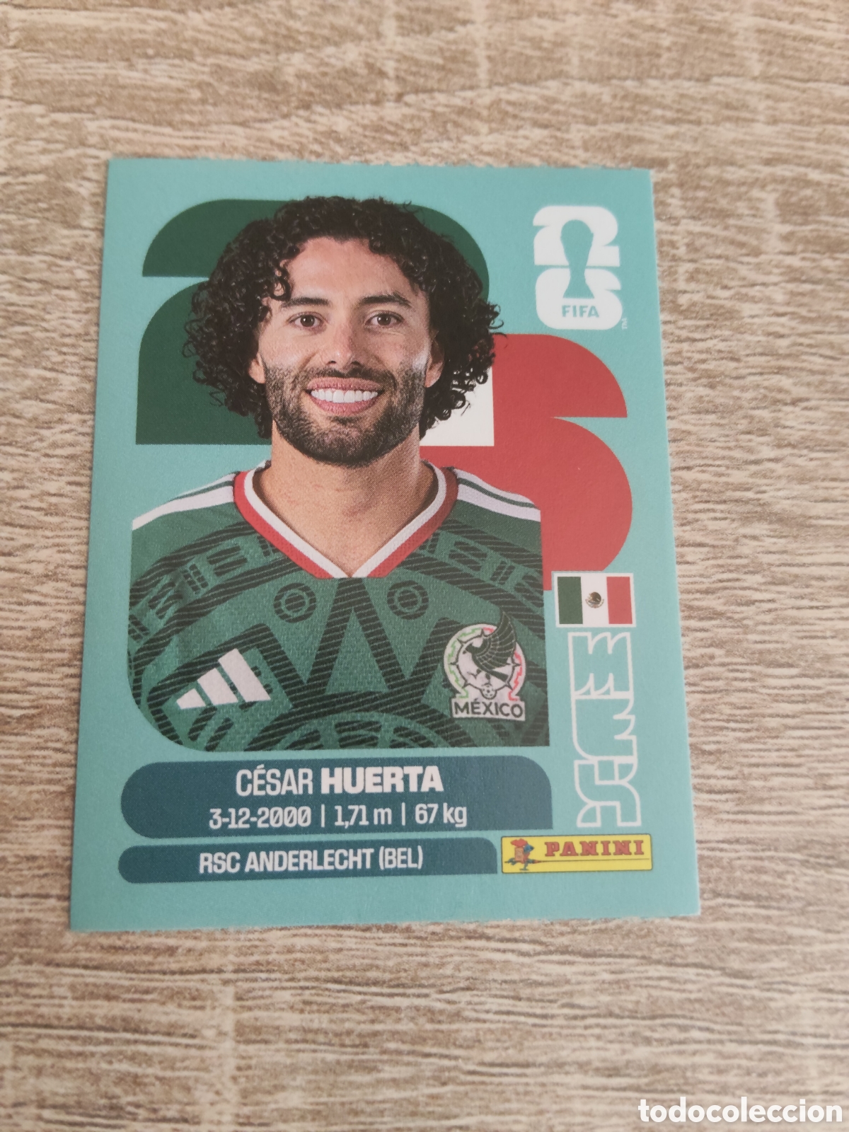 Cromos de F&uacute;tbol: Panini mundial 2026 MEX 20 C&eacute;sar Huerta M&eacute;xico