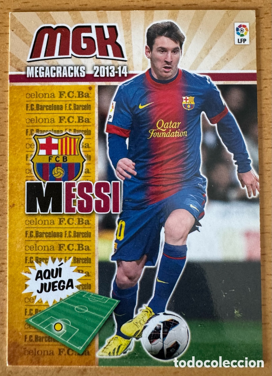 Cartes &agrave; collectionner de Football: MESSI (FC Barcelona) PANINI MEGACRACKS 2013/2014 n&uacute;mero 72