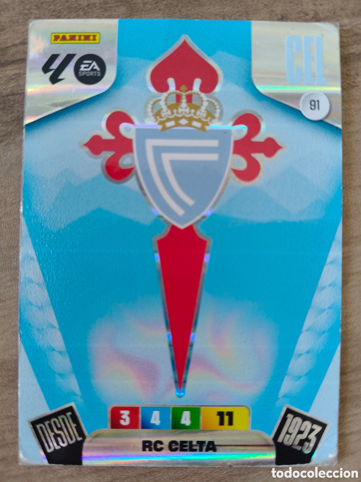Cromos de F&uacute;tbol: Escudo 91 Celta Adrenalyn XL Liga 25 26