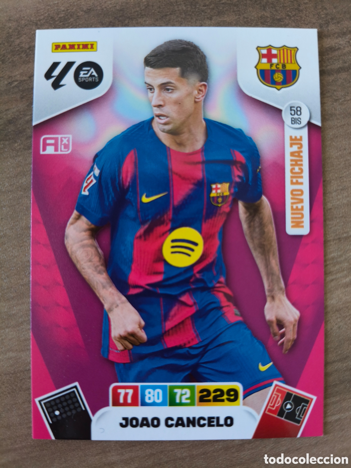 Cromos de F&uacute;tbol: Joao Cancelo 58 Bis Barcelona Adrenalyn XL Liga 25 26