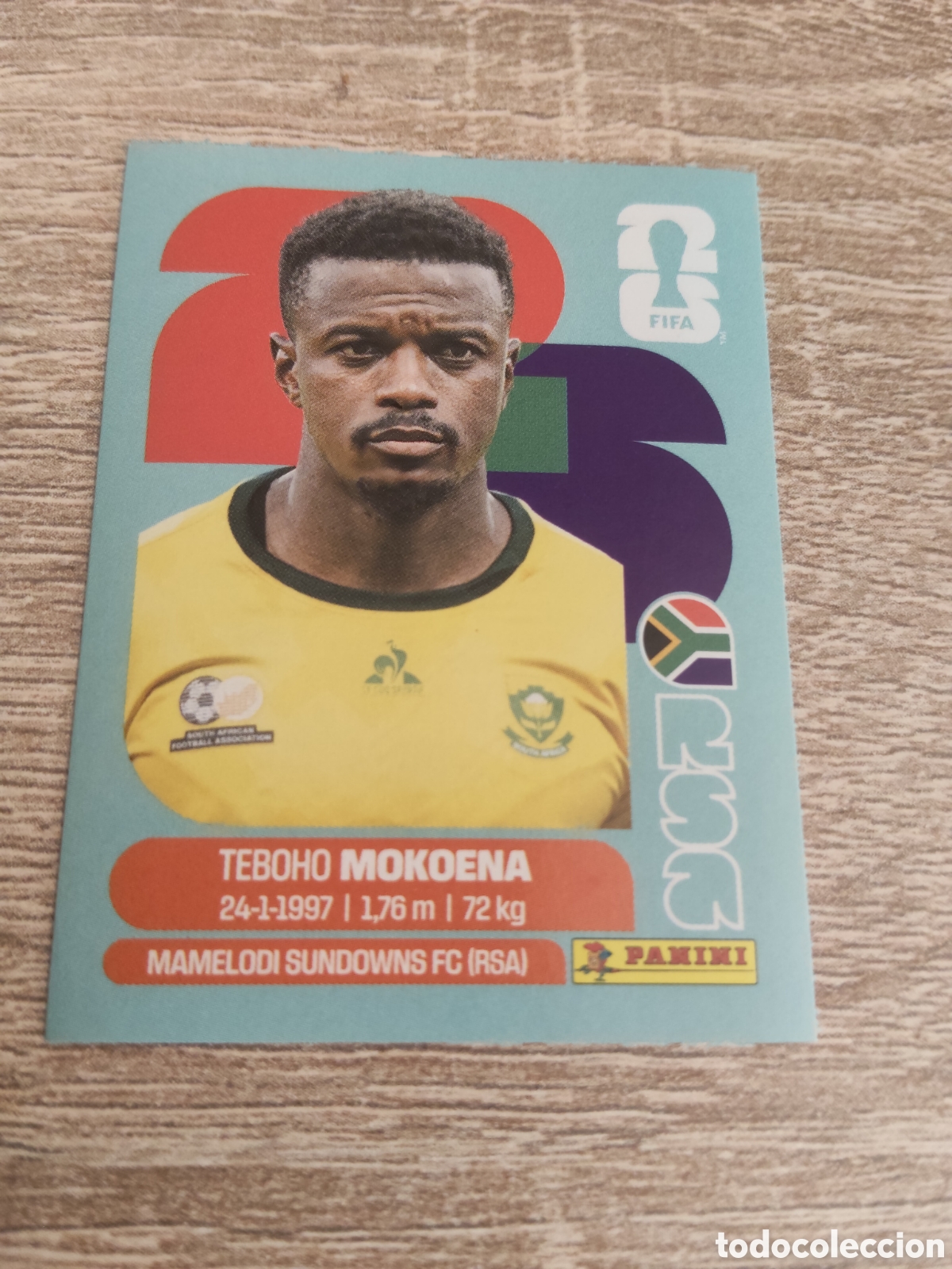 Cromos de F&uacute;tbol: Panini mundial 2026 RSA 11 Teboho Mokoena Sud&aacute;frica