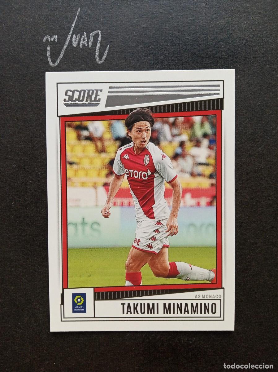 Cromos de F&uacute;tbol: N&ordm; 107 TAKUMI MINAMINO AS MONACO JAPON ⚽ PANINI &reg; SCORE LIGUE 1 FRANCIA 2022 2023 22 23 NUEVO