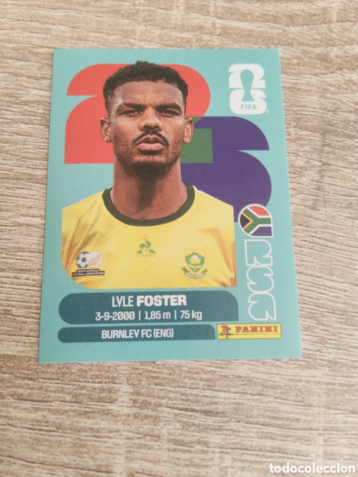 Cromos de F&uacute;tbol: Panini mundial 2026 RSA 17 Lyle Foster Sud&aacute;frica