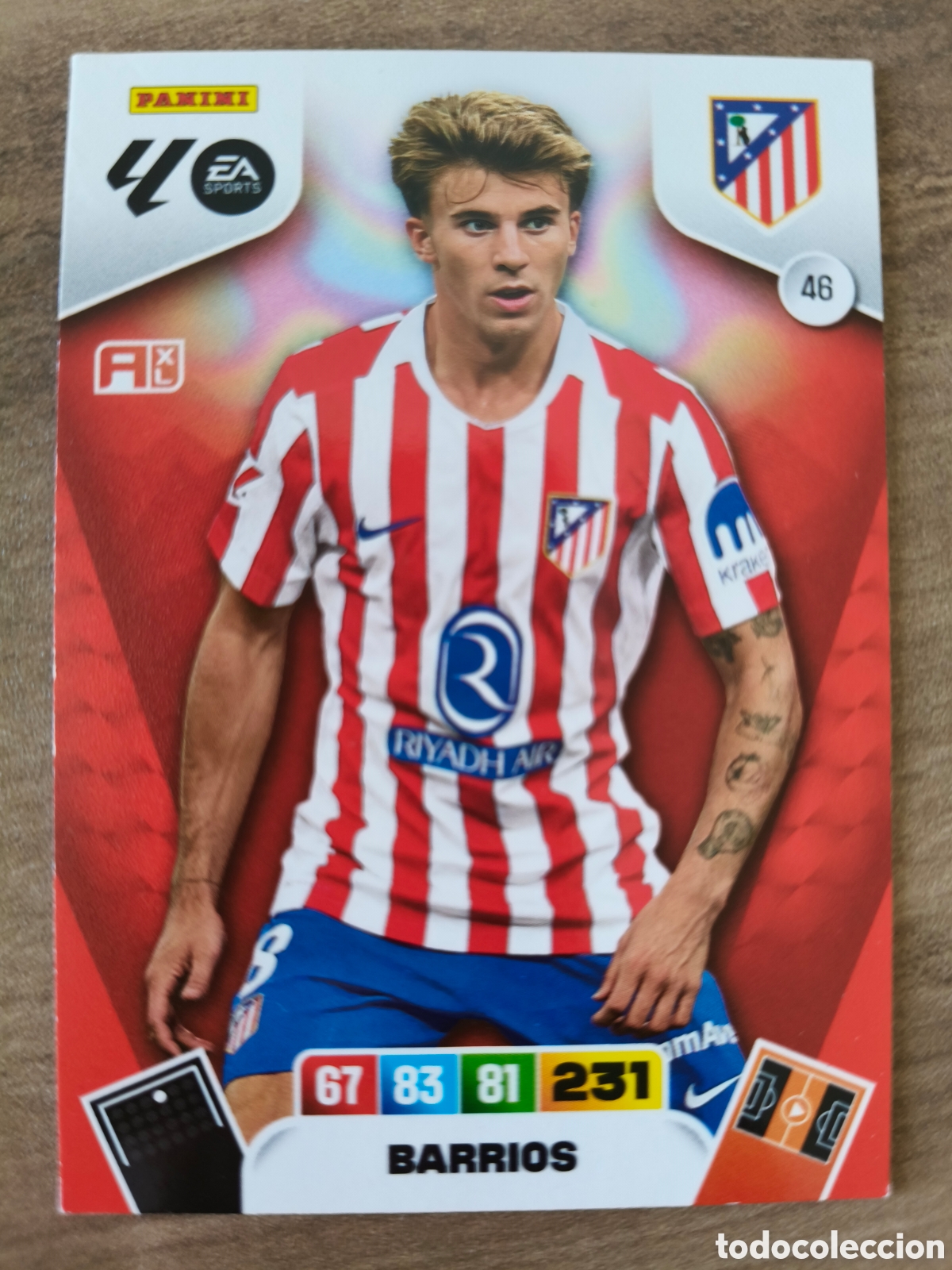 Cromos de F&uacute;tbol: Barrios 46 Atletico de Madrid Adrenalyn XL Liga 25 26