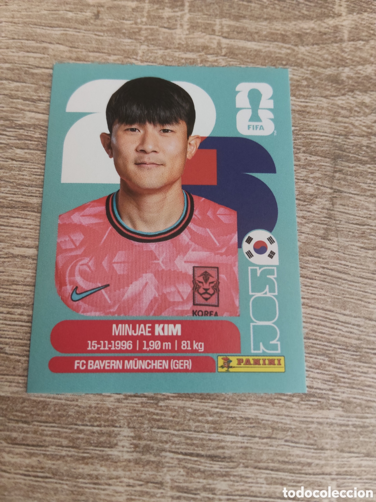 Cromos de F&uacute;tbol: Panini mundial 2026 KOR 4 Minjae Kim Corea del Sur