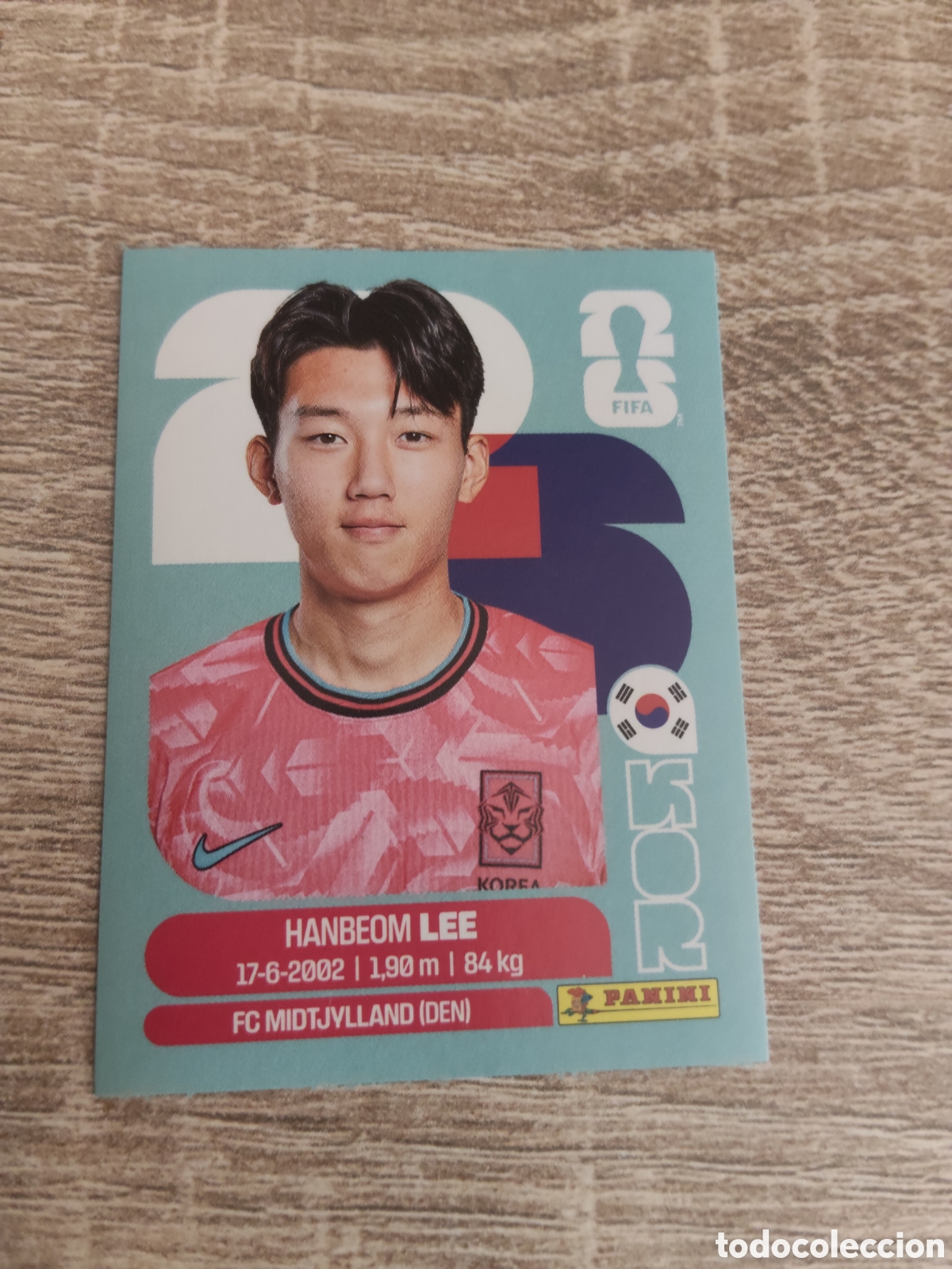 Cromos de F&uacute;tbol: Panini mundial 2026 KOR 7 Hanbeom Lee Corea del Sur