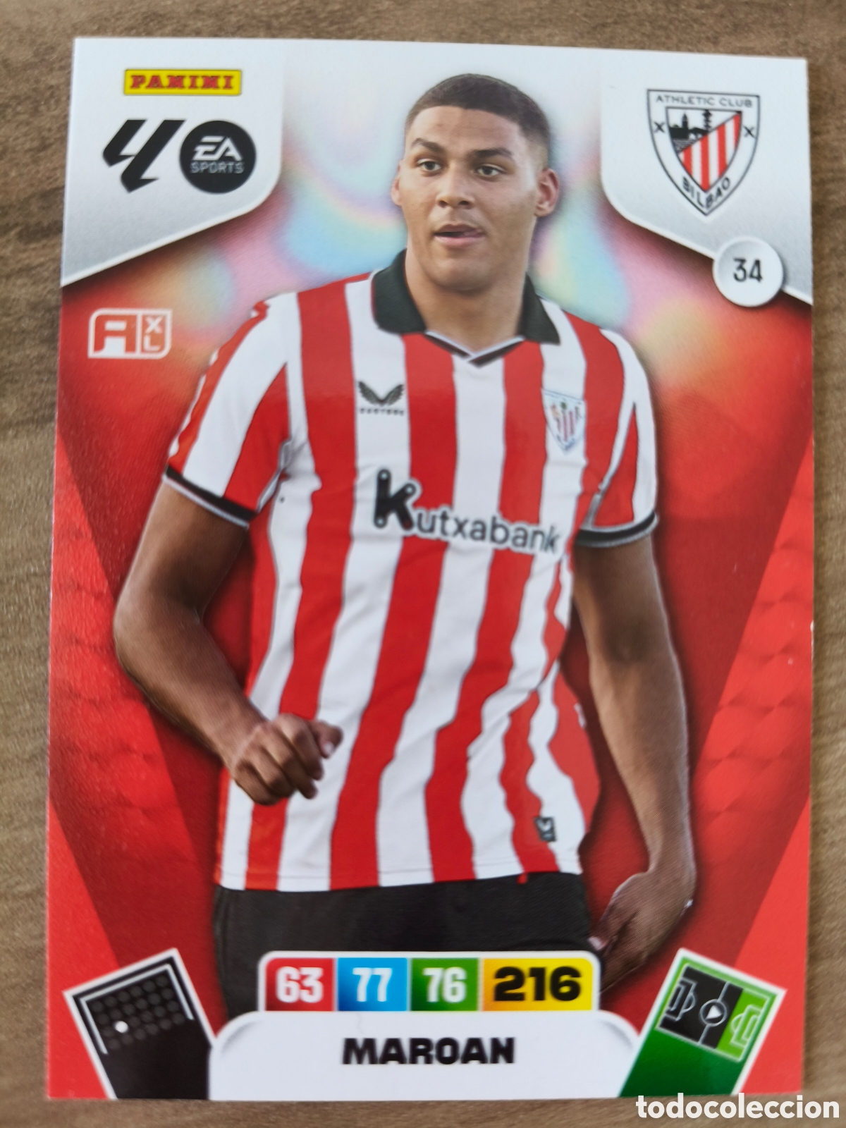 Cromos de F&uacute;tbol: Maroan 34 Athletic Bilbao Adrenalyn XL Liga 25 26