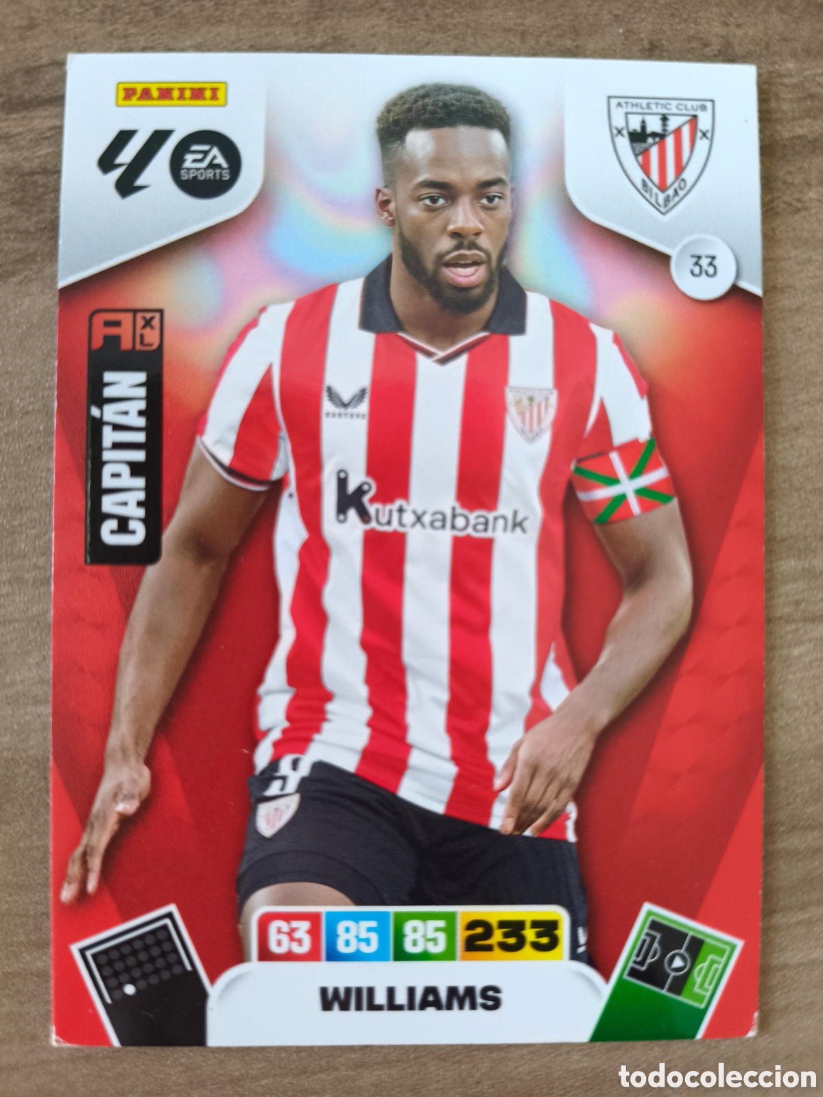 Cromos de F&uacute;tbol: Williams 33 Athletic Bilbao Adrenalyn XL Liga 25 26