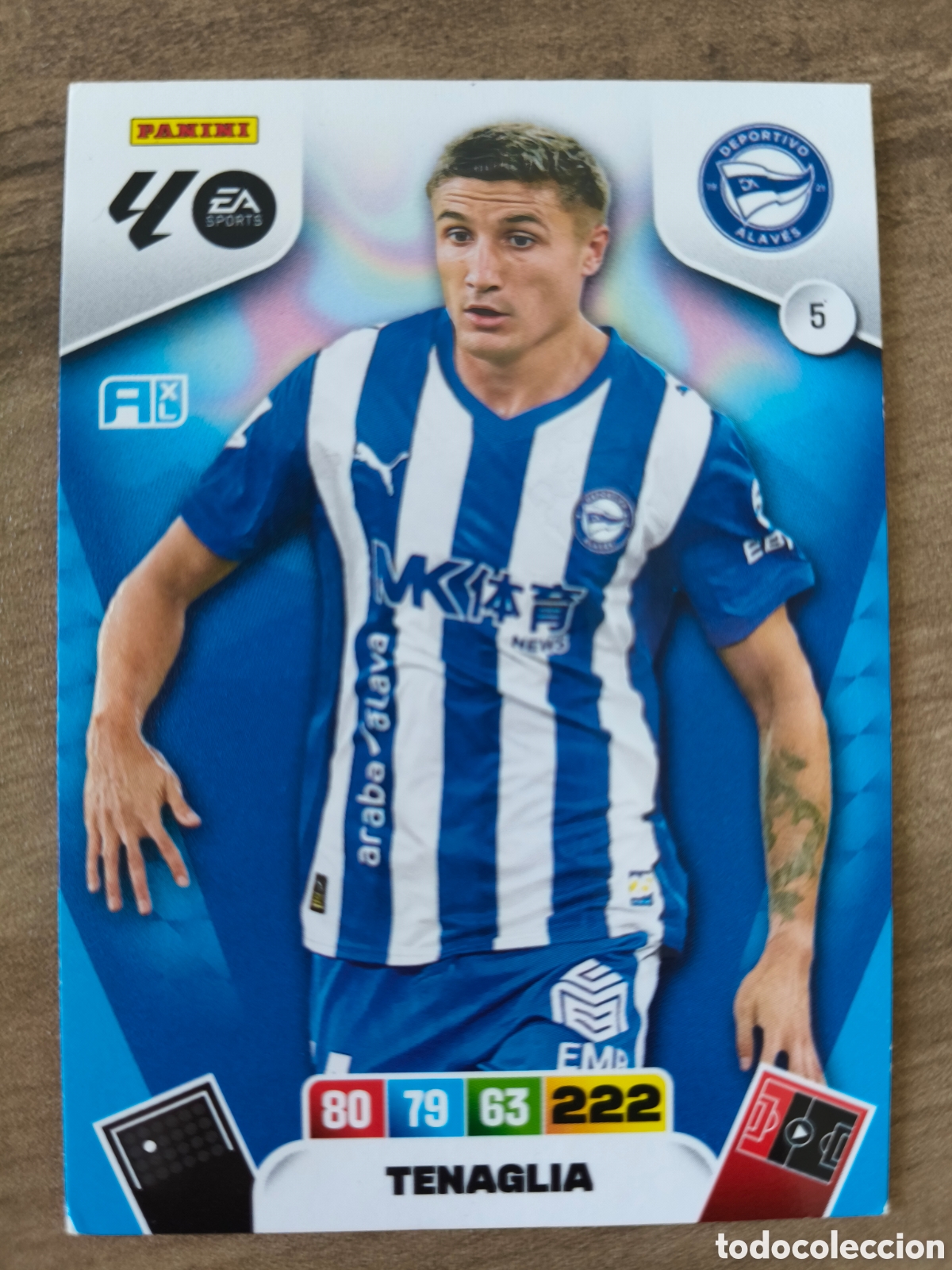Football Stickers: Tenaglia 5 Alaves Adrenalyn XL Liga 25 26