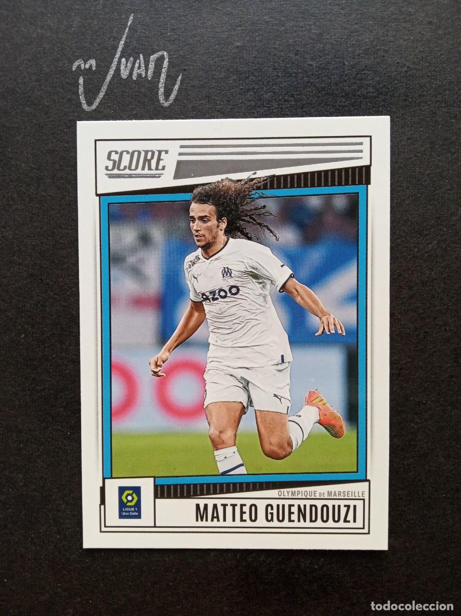 Figurine di Calcio: N&ordm; 98 GUENDOUZI OLYMPIQUE MARSELLA ⚽ PANINI &reg; SCORE LIGUE 1 FRANCIA 2022 2023 22 23 NUEVO