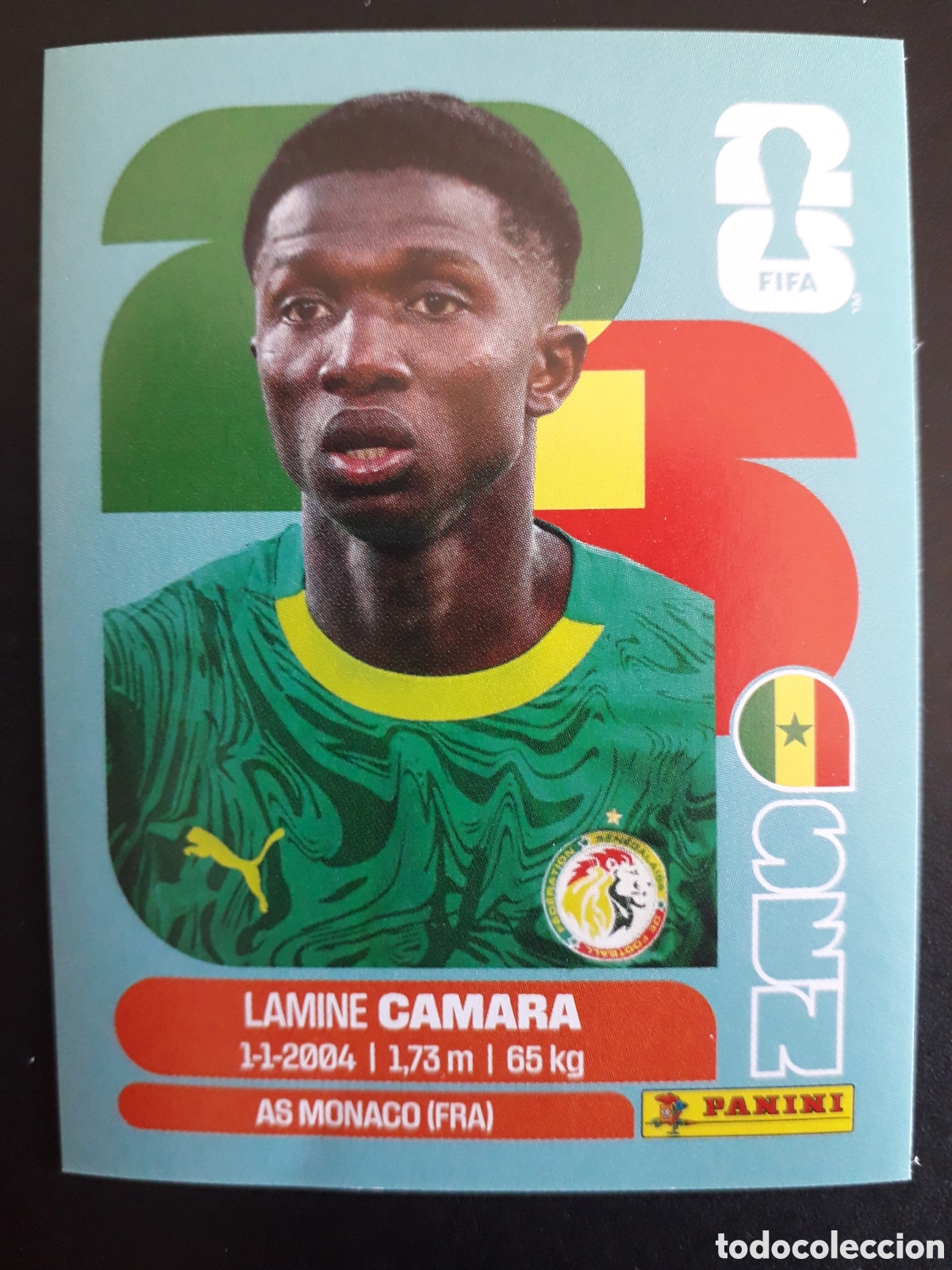 Cromos de F&uacute;tbol: CAMARA SENEGAL SEN 14 MUNDIAL F&Uacute;TBOL 2026 FIFA WORLD CUP PANINI SIN PEGAR PEDIDO M&Iacute;NIMO 3&euro;
