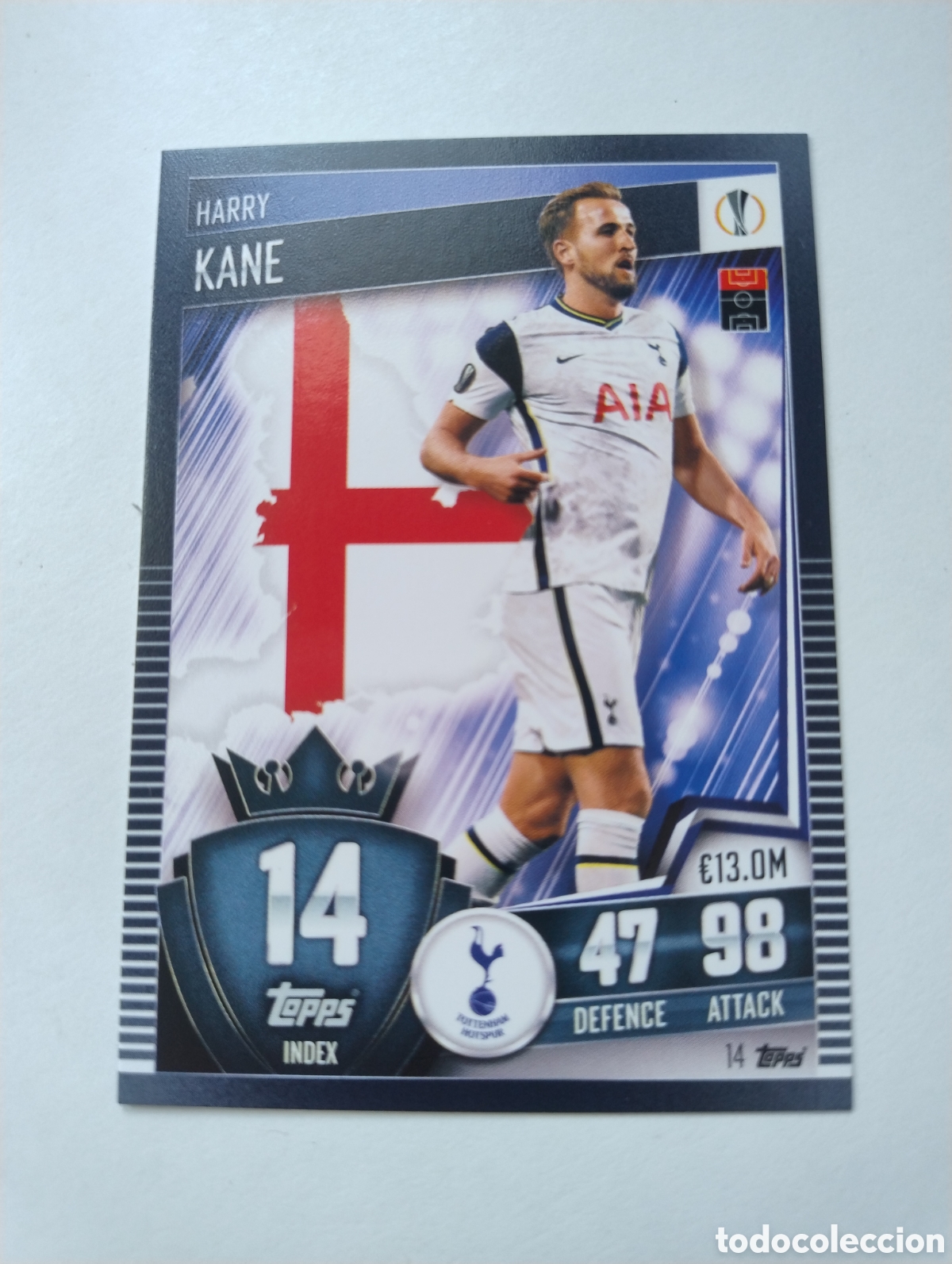 Cromos de F&uacute;tbol: 14 - Kane - Tottenham - Topps Match Attax 101 2020 - 2021