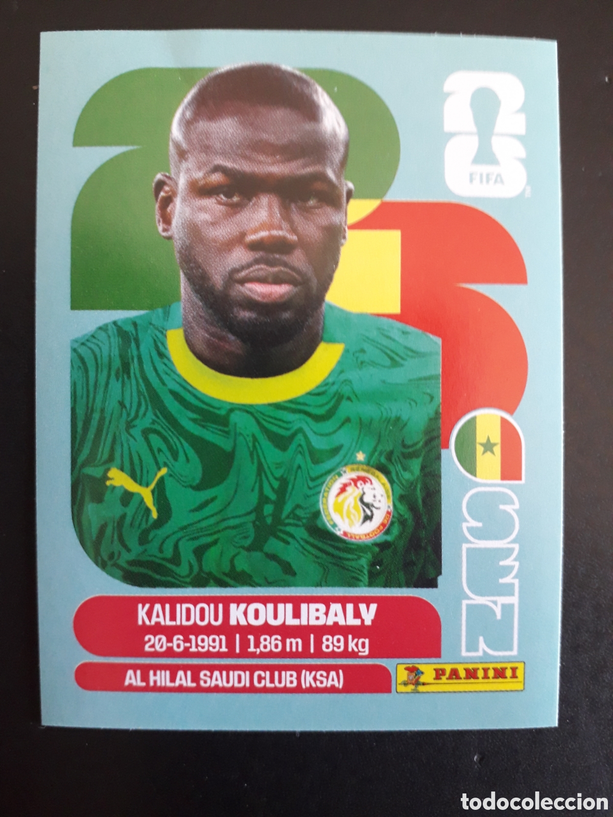 Cromos de F&uacute;tbol: KOULIBALY SENEGAL SEN 8 MUNDIAL F&Uacute;TBOL 2026 FIFA WORLD CUP PANINI SIN PEGAR PEDIDO M&Iacute;NIMO 3&euro;
