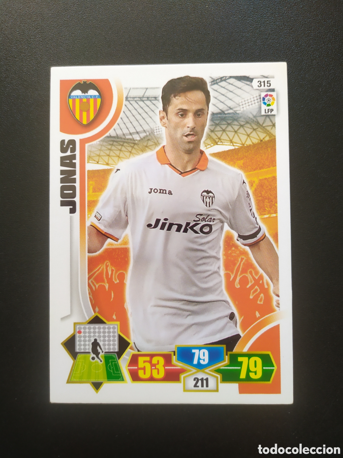 Cromos de F&uacute;tbol: Adrenalyn 2013 2014 13 14 panini Jonas n&deg; 315 Valencia