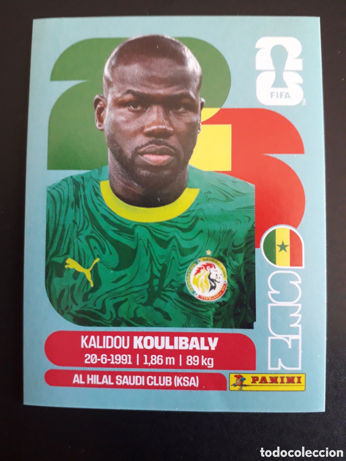 Cromos de F&uacute;tbol: KOULIBALY SENEGAL SEN 8 MUNDIAL F&Uacute;TBOL 2026 FIFA WORLD CUP PANINI SIN PEGAR PEDIDO M&Iacute;NIMO 3&euro;