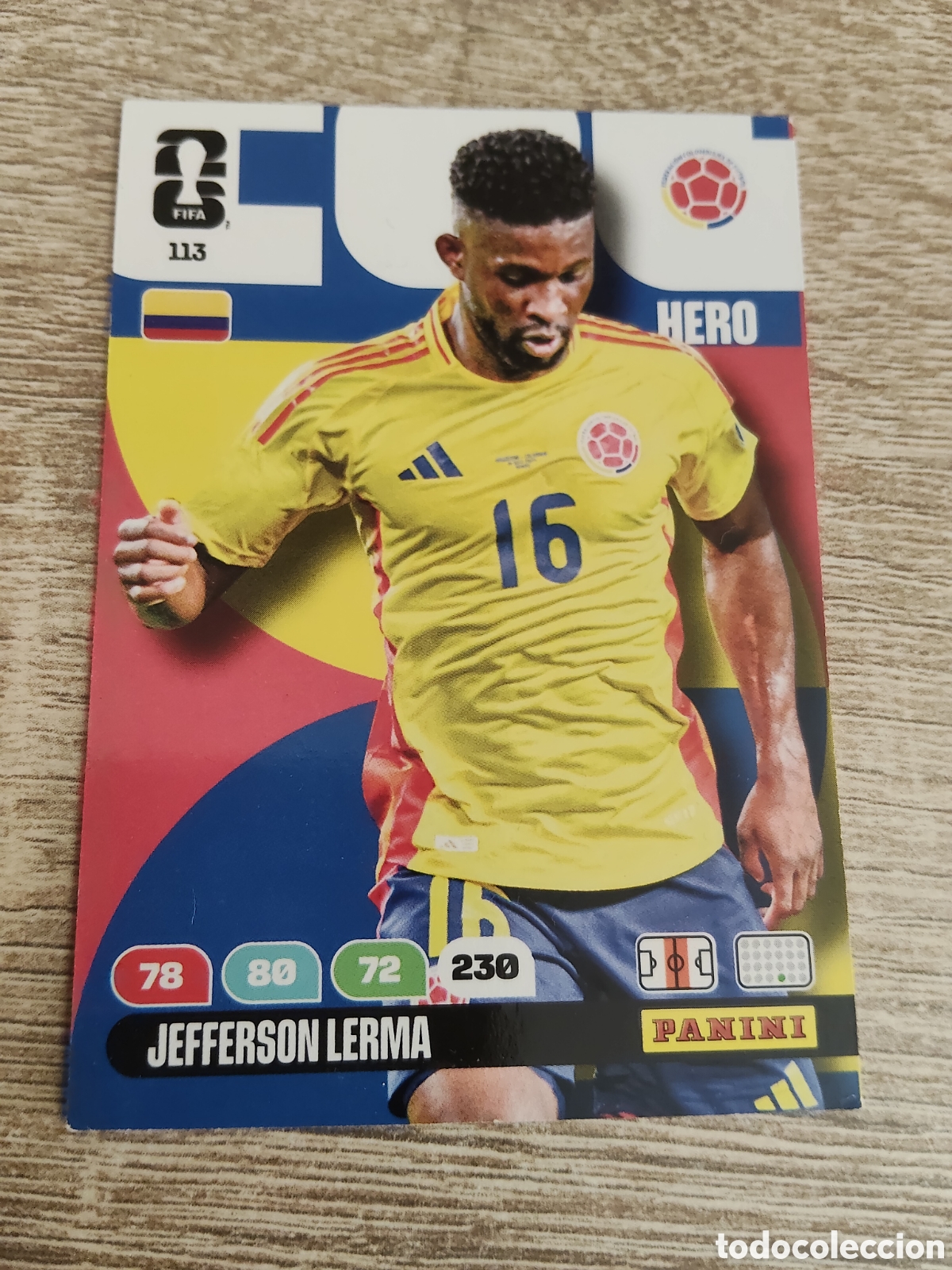 Cromos de F&uacute;tbol: Panini Adrenalyn mundial 2026 113 Jefferson Lerma Colombia