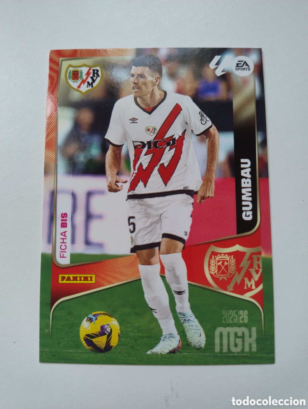 Cromos de F&uacute;tbol: 298 bis - Gumbau - Rayo Vallecano - Megacracks 2025 - 2026 Ficha bis