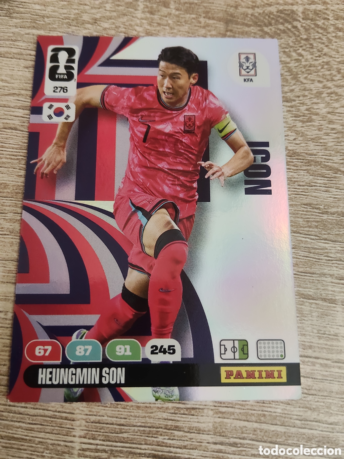 Cromos de F&uacute;tbol: Panini Adrenalyn mundial 2026 276 Heungmin Son Corea del Sur