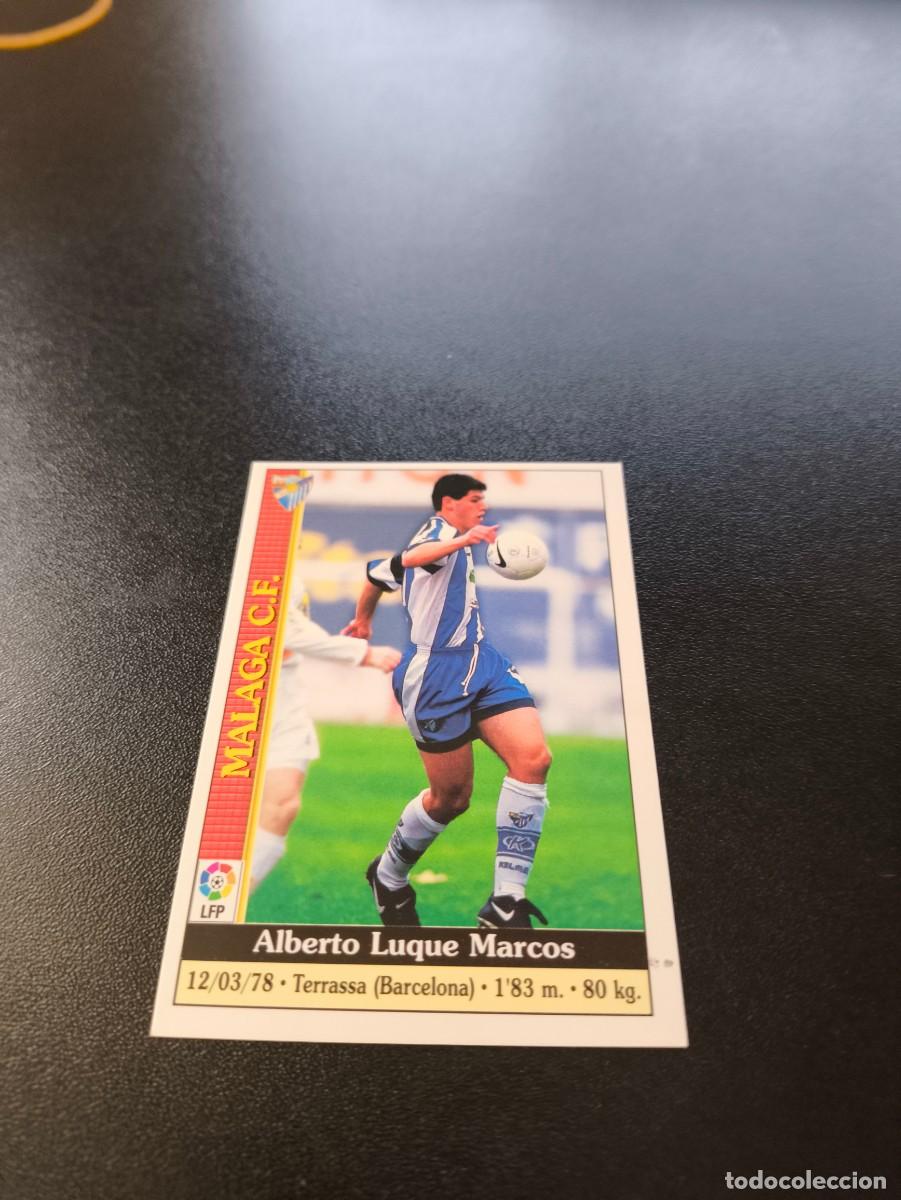 Cromos de F&uacute;tbol: 586 Luque MALAGA ULTIMA HORA IV MUNDICROMO FICHAS LIGA 1999 2000 99 00 NO PANINI ESTE