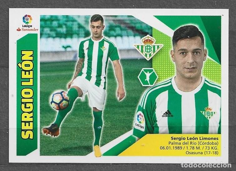 Cromos de Futebol: Liga este 2017/18 - Sergio Le&oacute;n - N&ordm; 16 - ( Real Betis )
