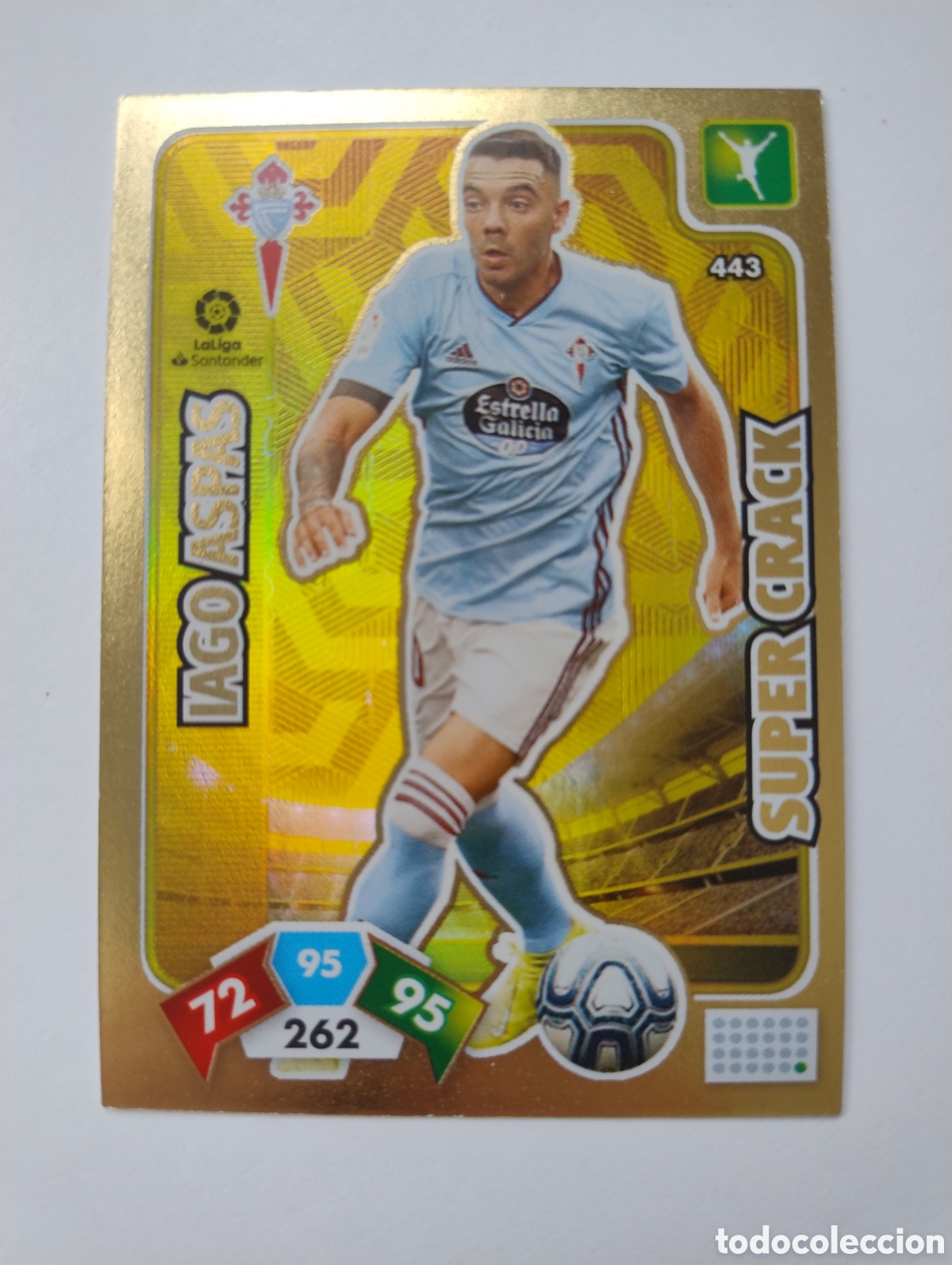 Cromos de F&uacute;tbol: 443 - Iago Aspas - Celta - Adrenalyn XL Liga 2019 - 2020 Super Crack