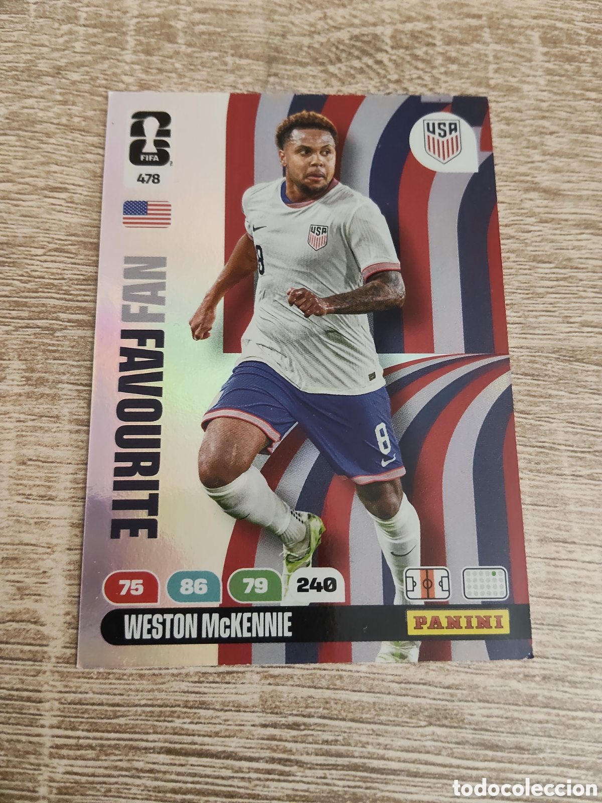 Cromos de F&uacute;tbol: Panini Adrenalyn mundial 2026 478 Weston McKennie Estados Unidos