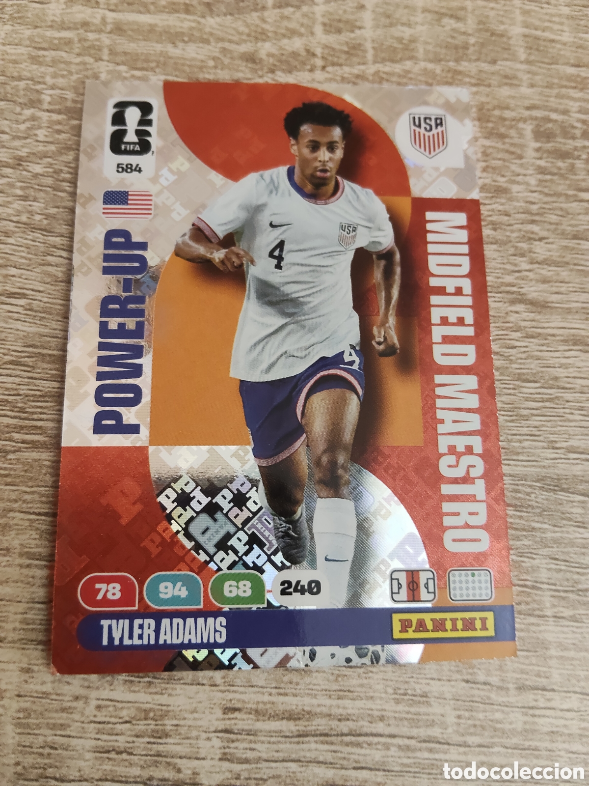 Cromos de F&uacute;tbol: Panini Adrenalyn mundial 2026 584 Tyler Adams Estados Unidos