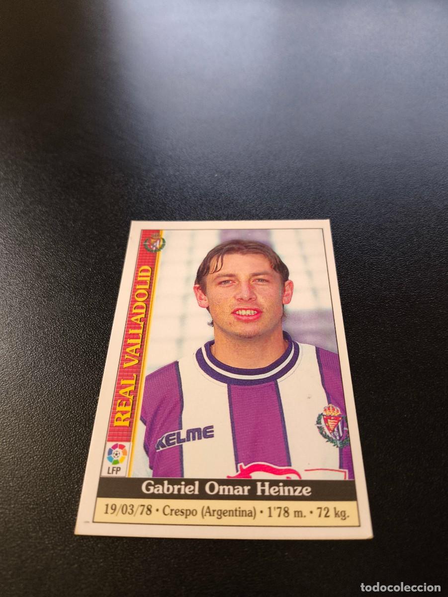 Cromos de F&uacute;tbol: 635 Heinze VALLADOLID ULTIMA HORA IV MUNDICROMO FICHAS LIGA 1999 2000 99 00 NO PANINI ESTE