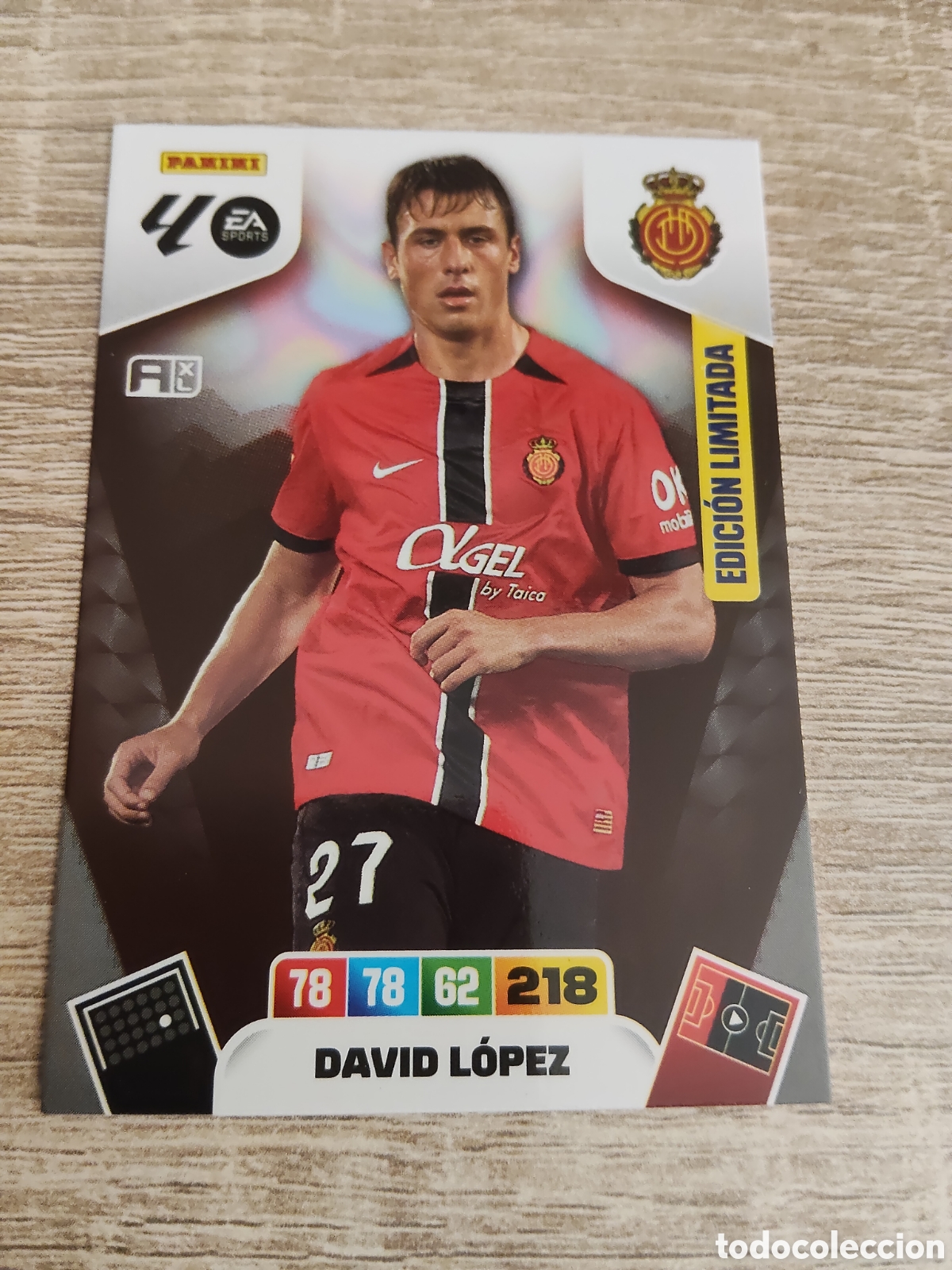 Cromos de F&uacute;tbol: Panini Adrenalyn liga 2025 2026 25 26 David L&oacute;pez Real Mallorca edici&oacute;n limitada