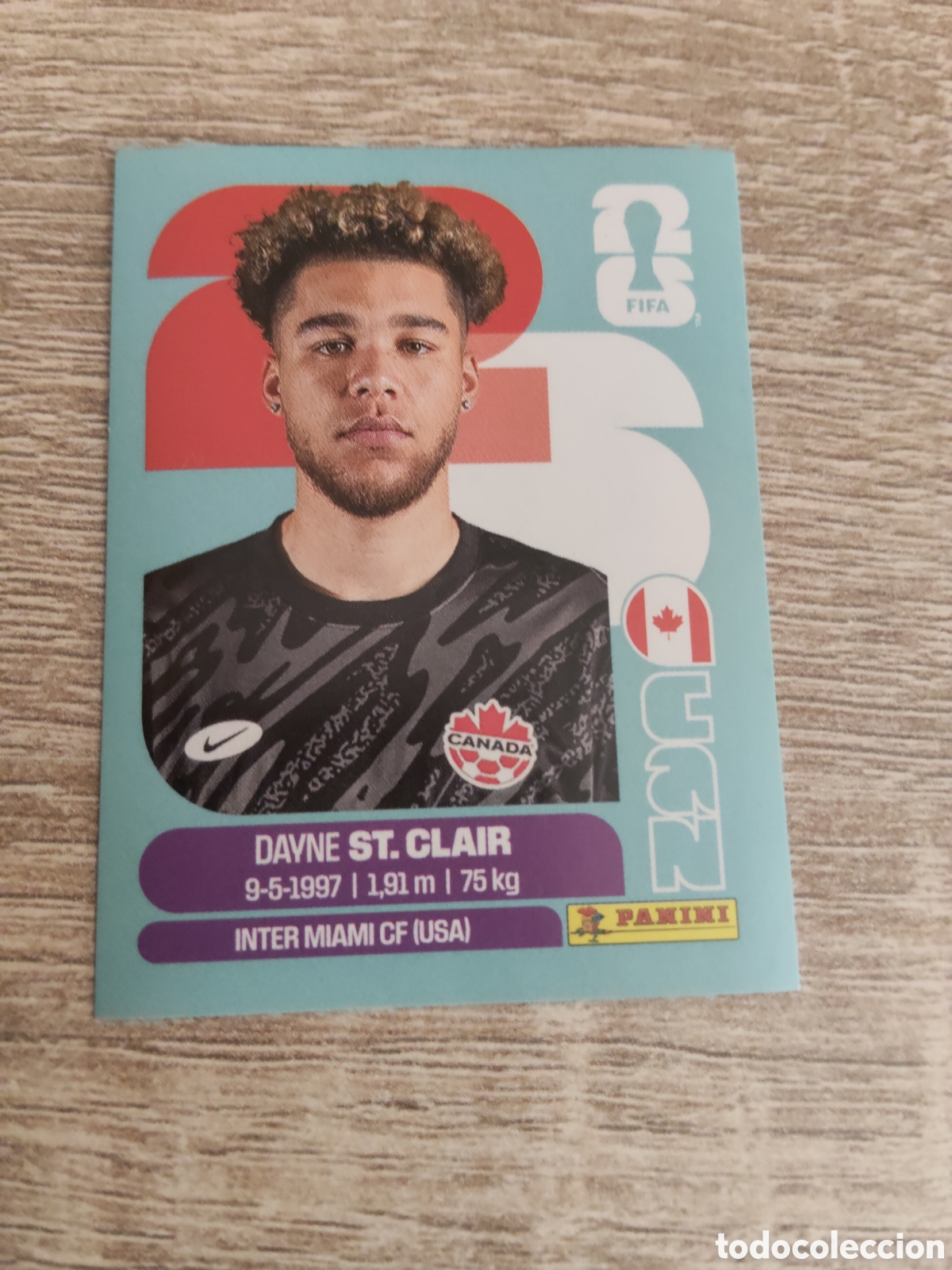 Cromos de F&uacute;tbol: Panini mundial 2026 CAN 2 Dayne St.Clair Canad&aacute;