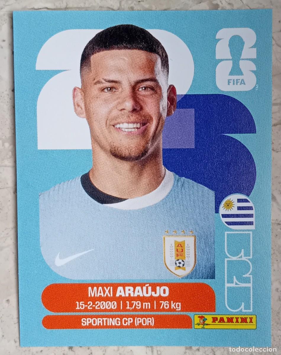 Cromos de F&uacute;tbol: Figurina Panini 2026 Cromo World Cup Usa Mundial 2026 Maxi Araujo Uruguay n URU 16