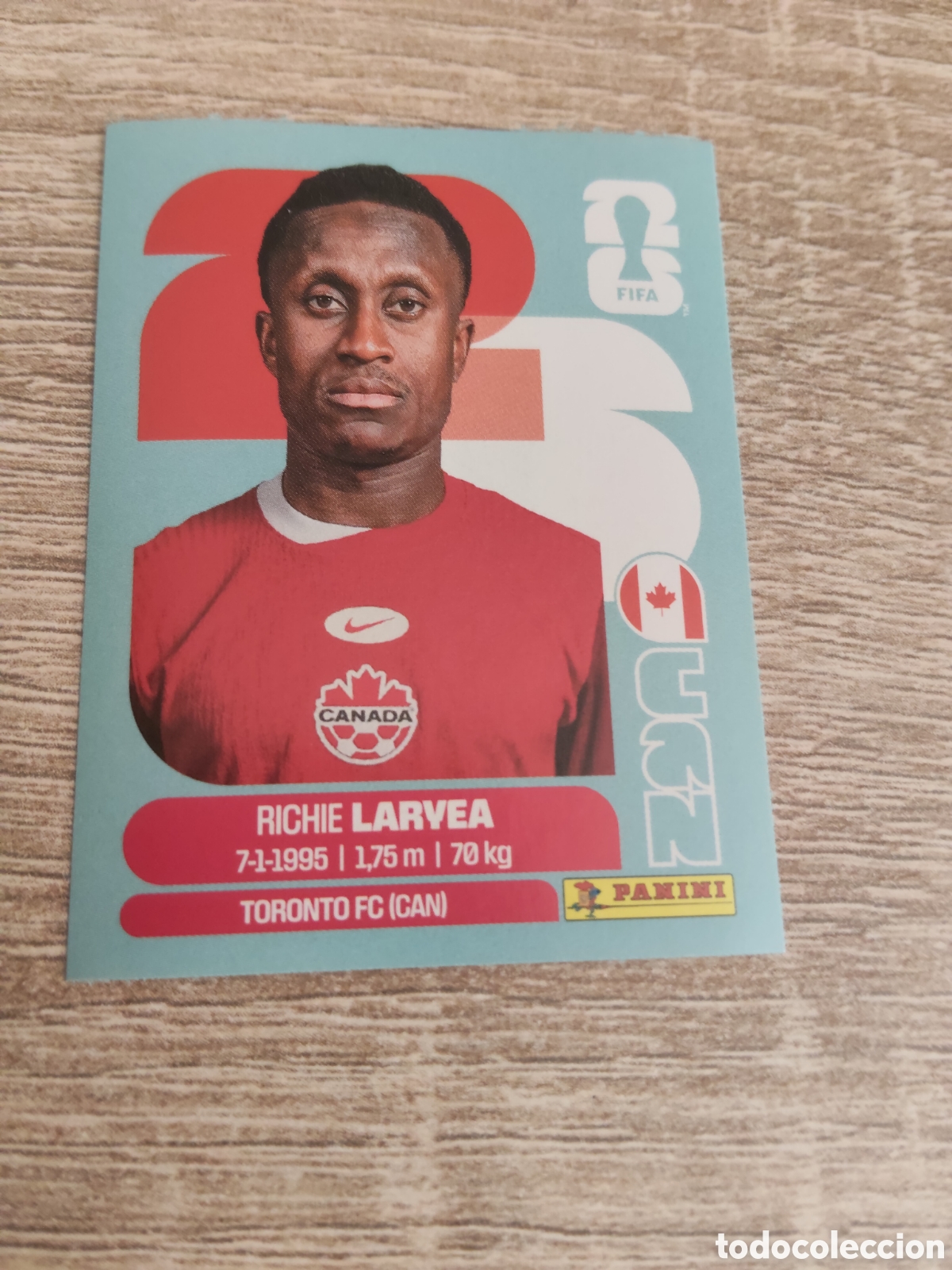 Cromos de F&uacute;tbol: Panini mundial 2026 CAN 6 Richie Larvea Canad&aacute;
