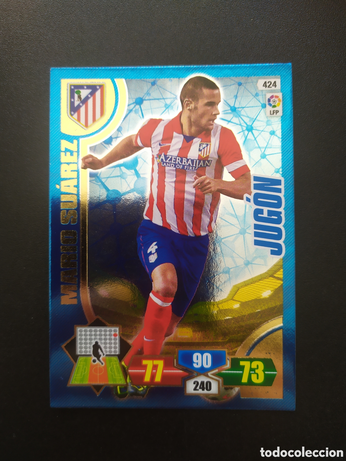 Cromos de F&uacute;tbol: Adrenalyn 2013 2014 13 14 panini Mario Su&aacute;rez jug&oacute;n n&deg; 424 Atl&eacute;tico Madrid