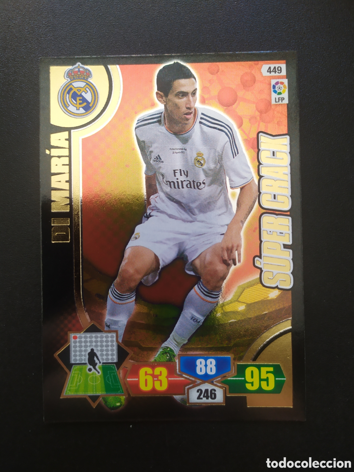 Cromos de F&uacute;tbol: Adrenalyn 2013 2014 13 14 panini Di Mar&iacute;a super crack n&deg; 449 Real Madrid
