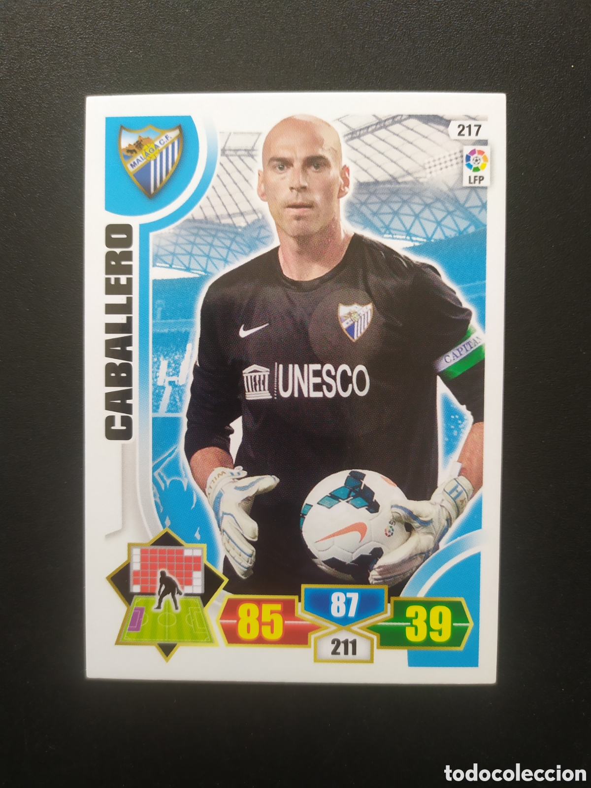 Cromos de F&uacute;tbol: Adrenalyn 2013 2014 13 14 panini Caballero n&deg; 217 M&aacute;laga