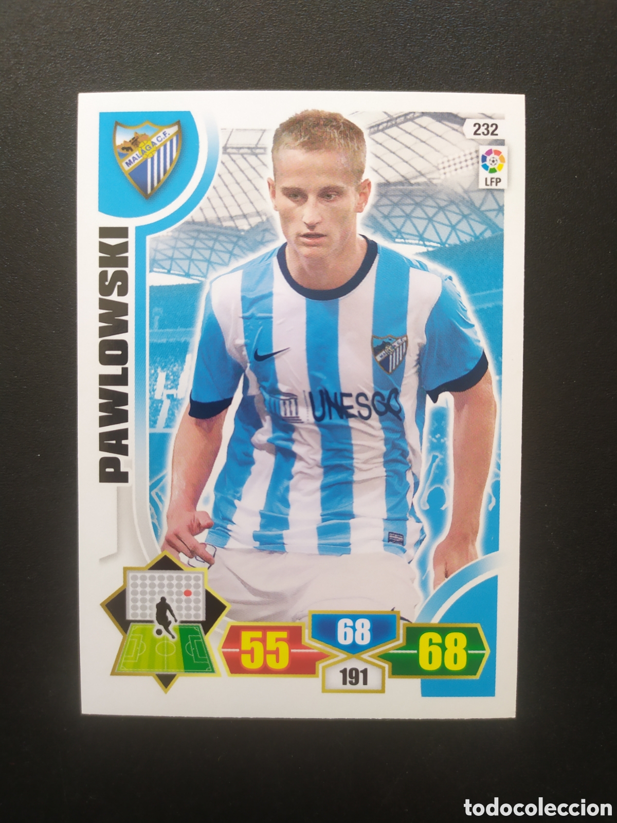 Cromos de F&uacute;tbol: Adrenalyn 2013 2014 13 14 panini Pawlowski n&deg; 232 M&aacute;laga