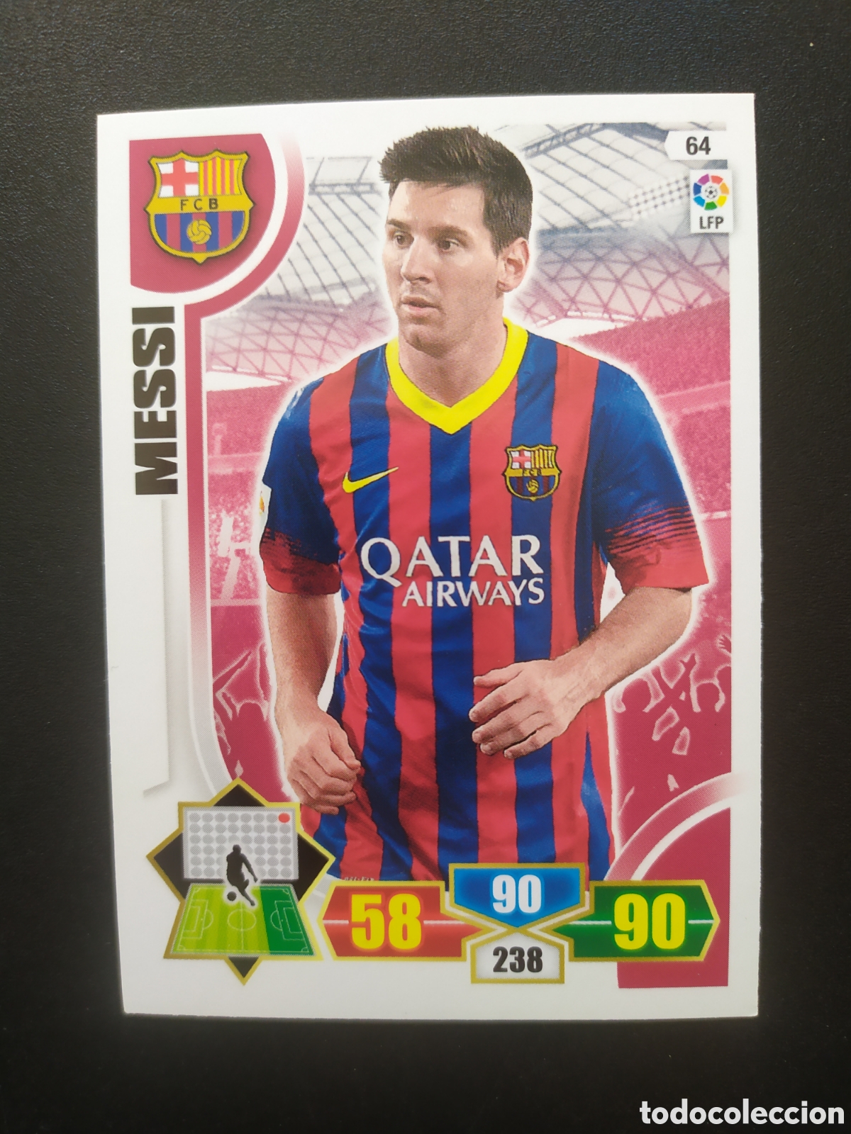 Cromos de F&uacute;tbol: Adrenalyn 2013 2014 13 14 panini Messi n&deg; 64 Barcelona