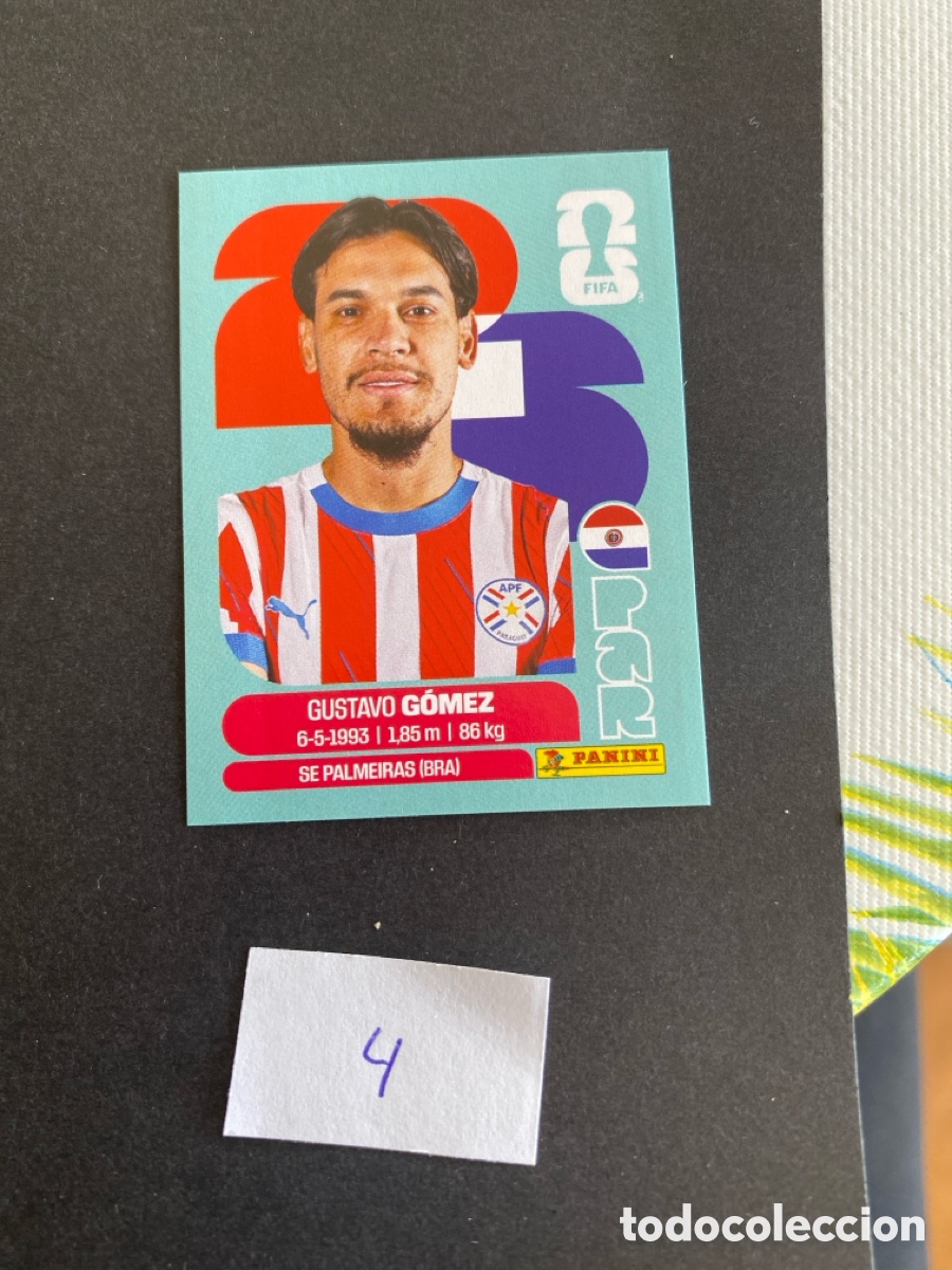 Cromos de F&uacute;tbol: Cromo Paraguay Mundial 26 N* 4 nuevo
